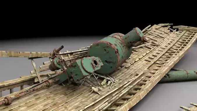 Wooden shipwreck 3