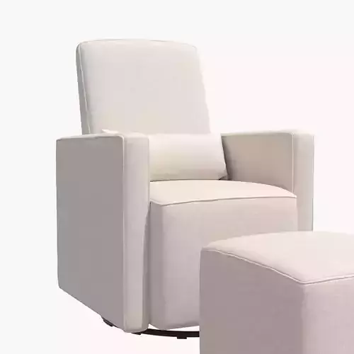 DaVinci Olive Glider and Ottoman 3D model