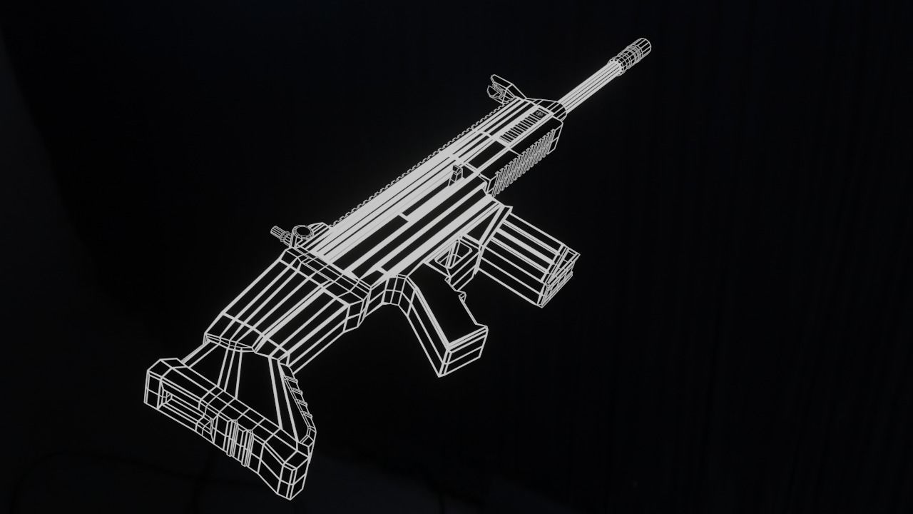 Rigged Weapons 3D model_4