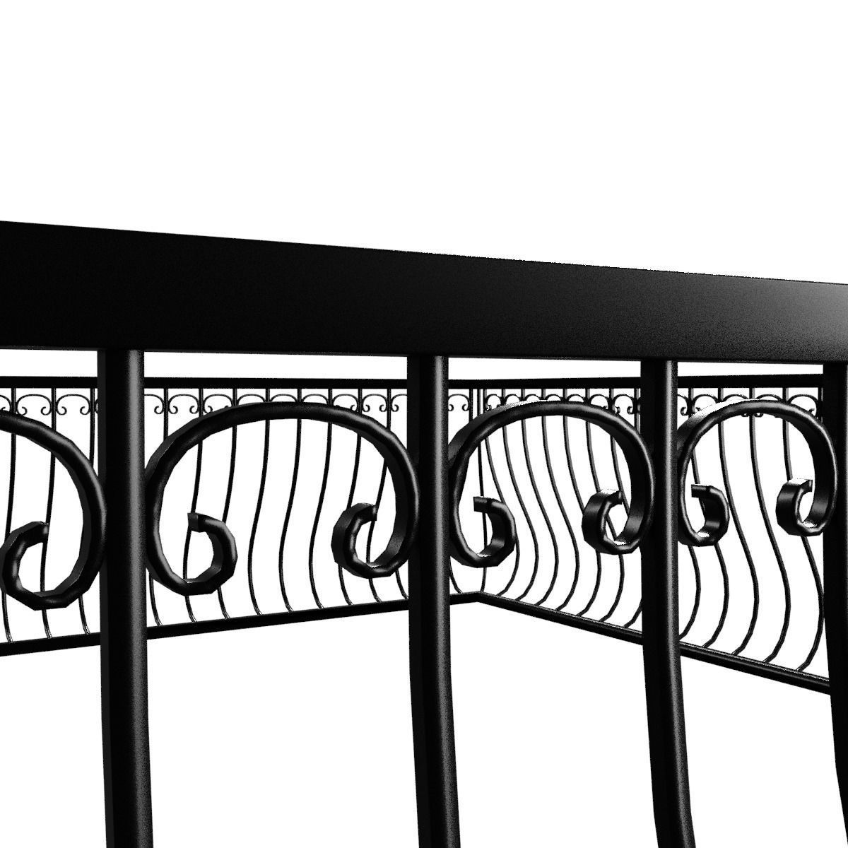 Balcony Railing 3D model_5