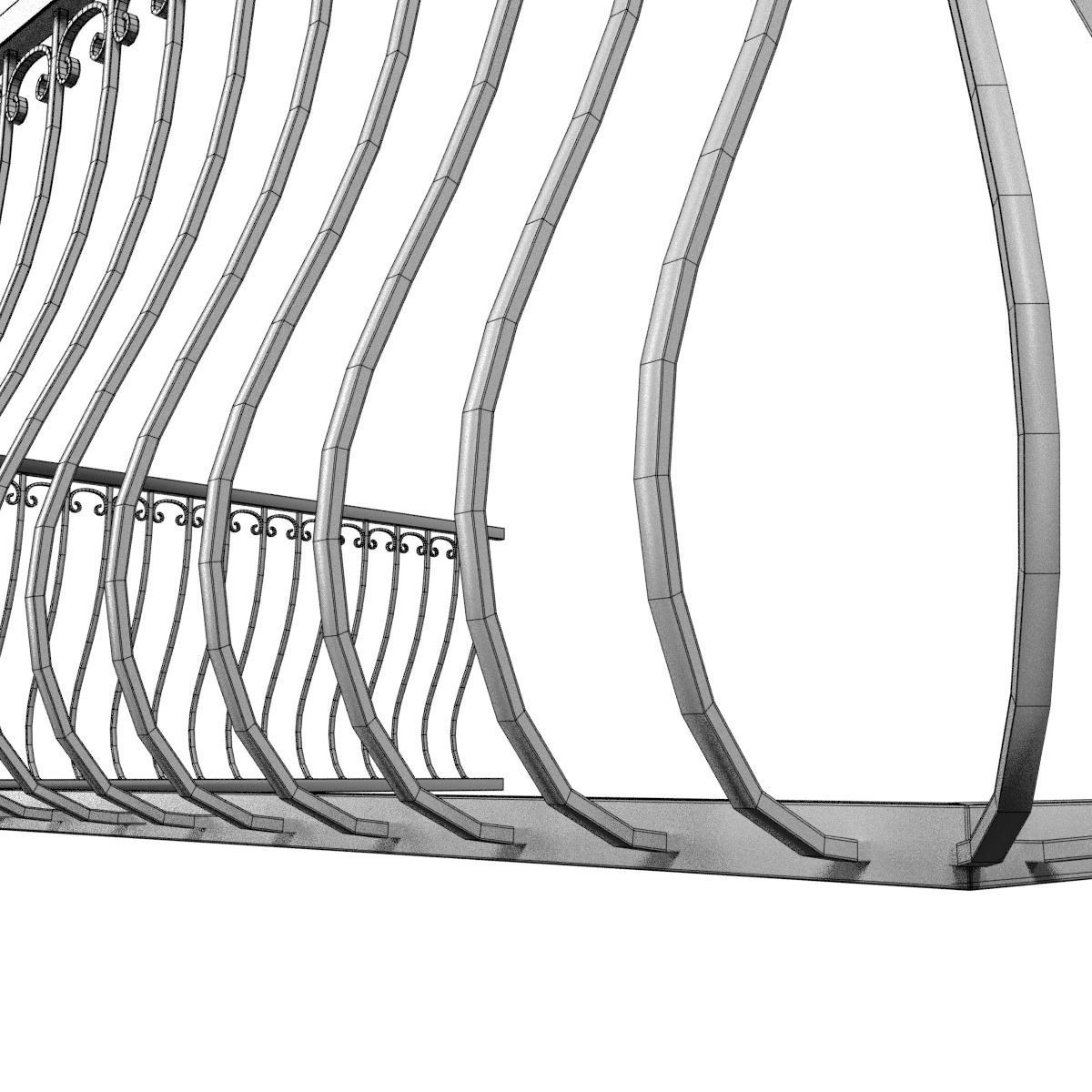Balcony Railing 3D model_17