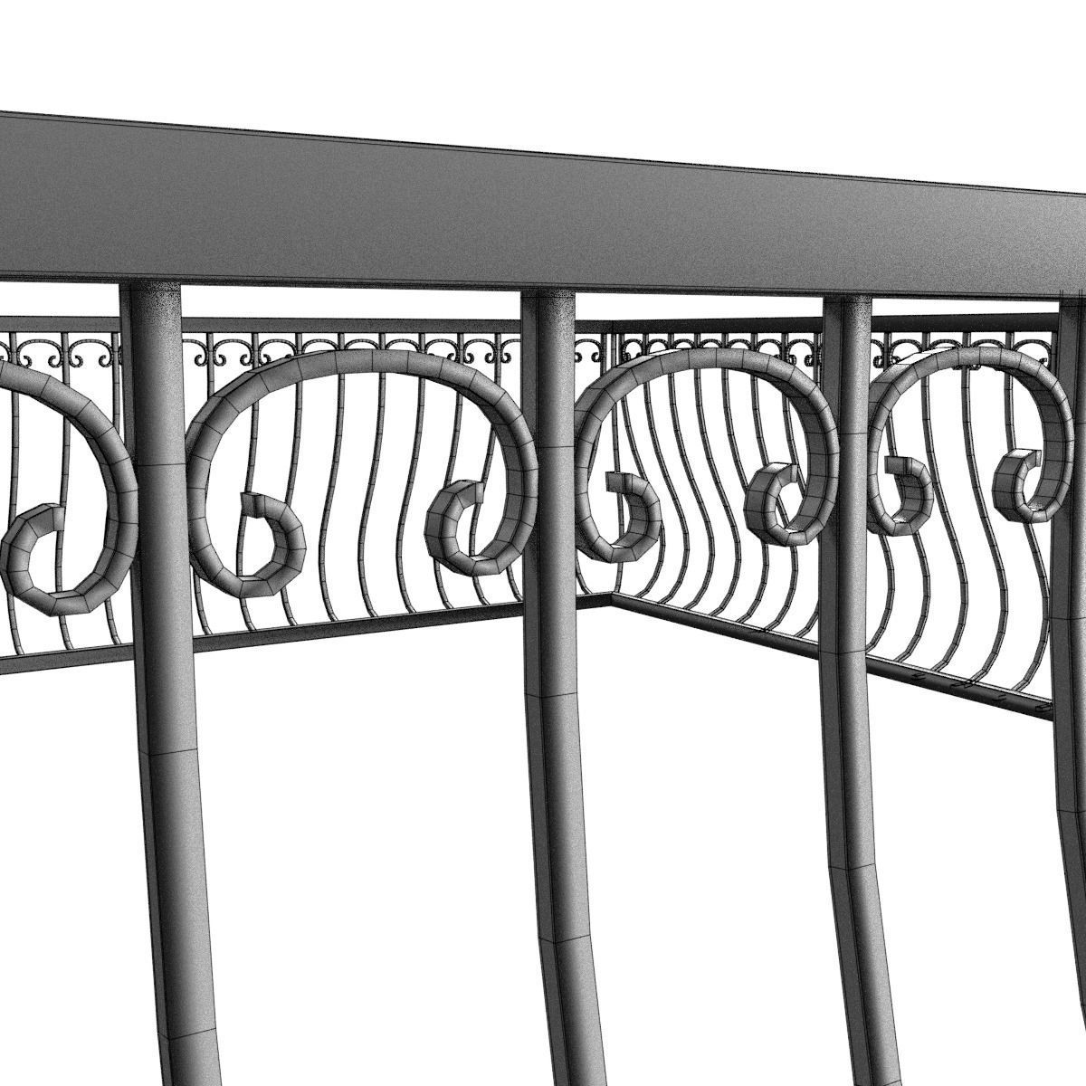 Balcony Railing 3D model_18