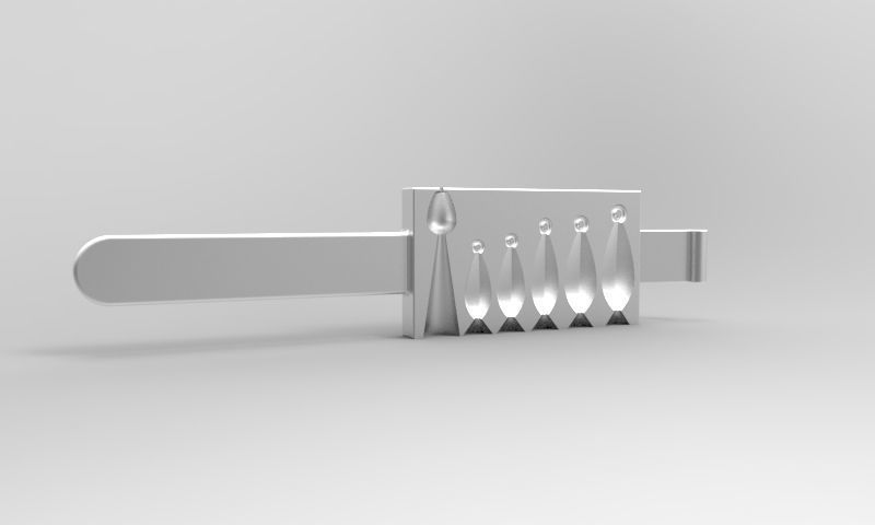 Lead Fishing Weight Mold 3D print model_4