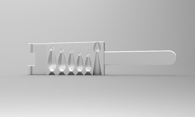 Lead Fishing Weight Mold 3D print model_3