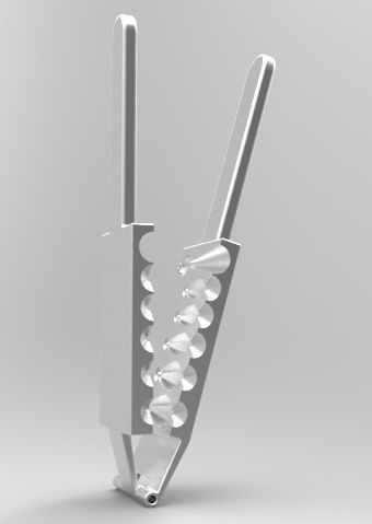 Lead Fishing Weight Mold 3D print model_1