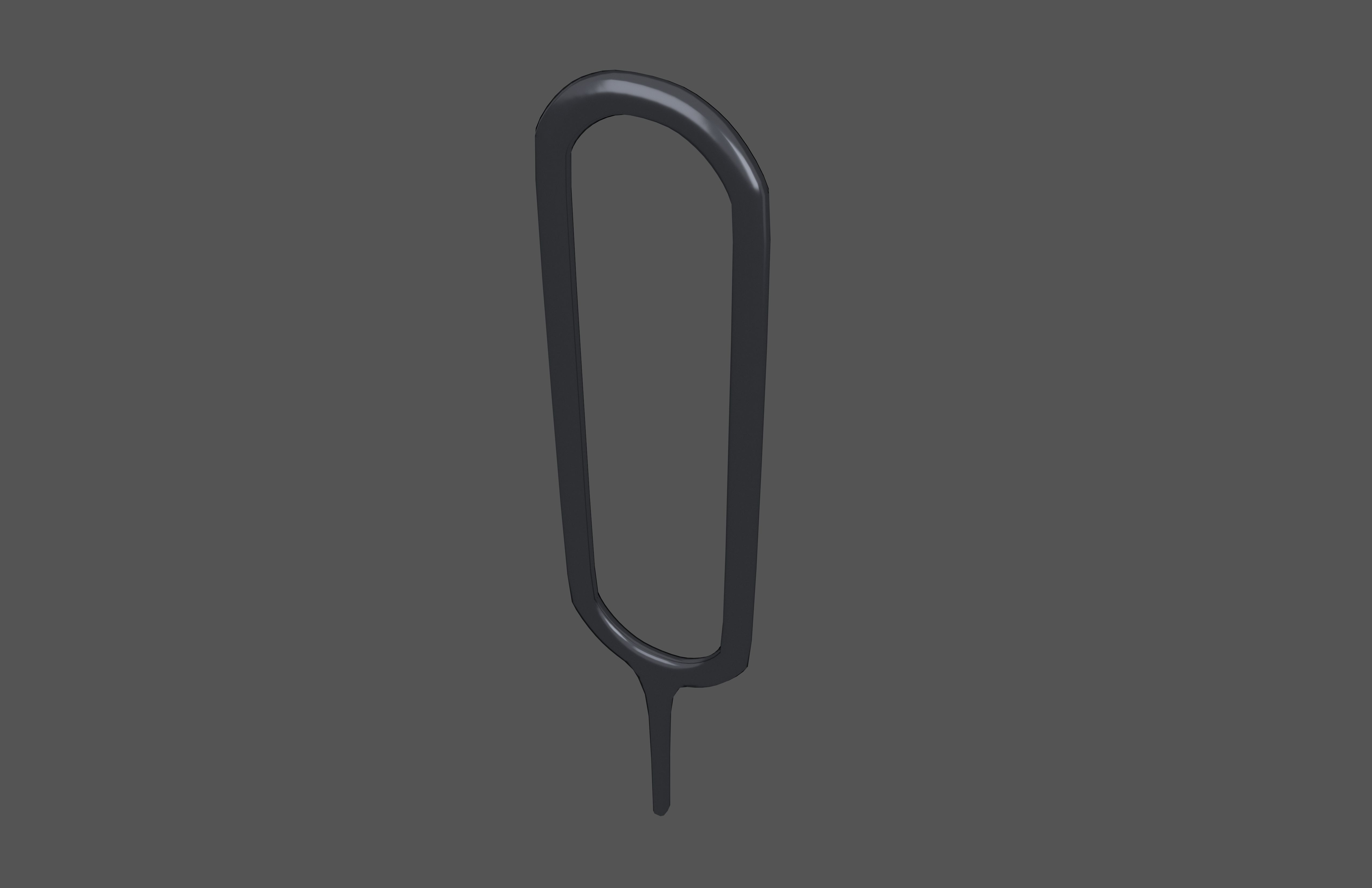 Sim Card Eject Pin v2 004 Low-poly 3D model_2