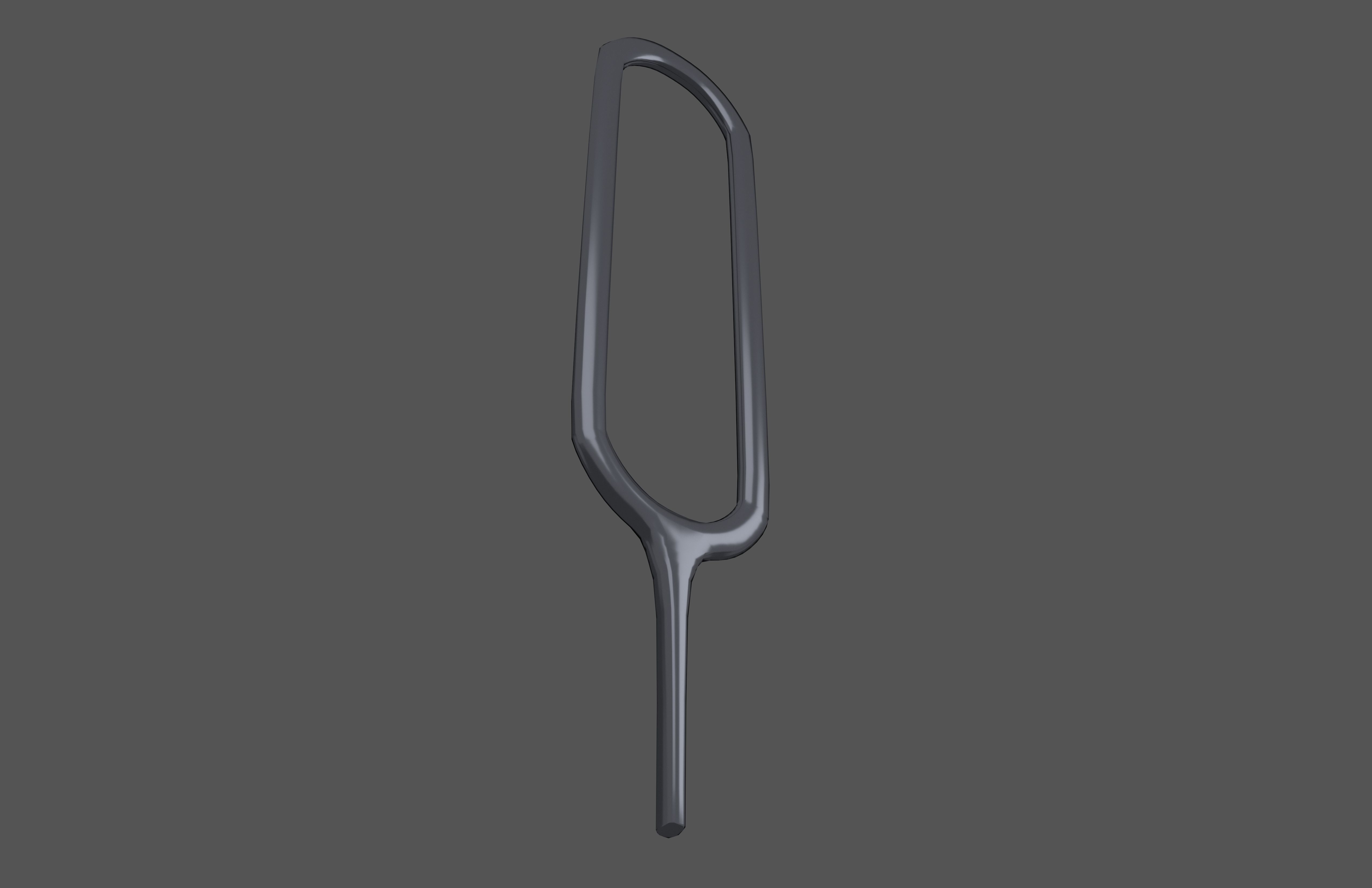 Sim Card Eject Pin v2 004 Low-poly 3D model_3