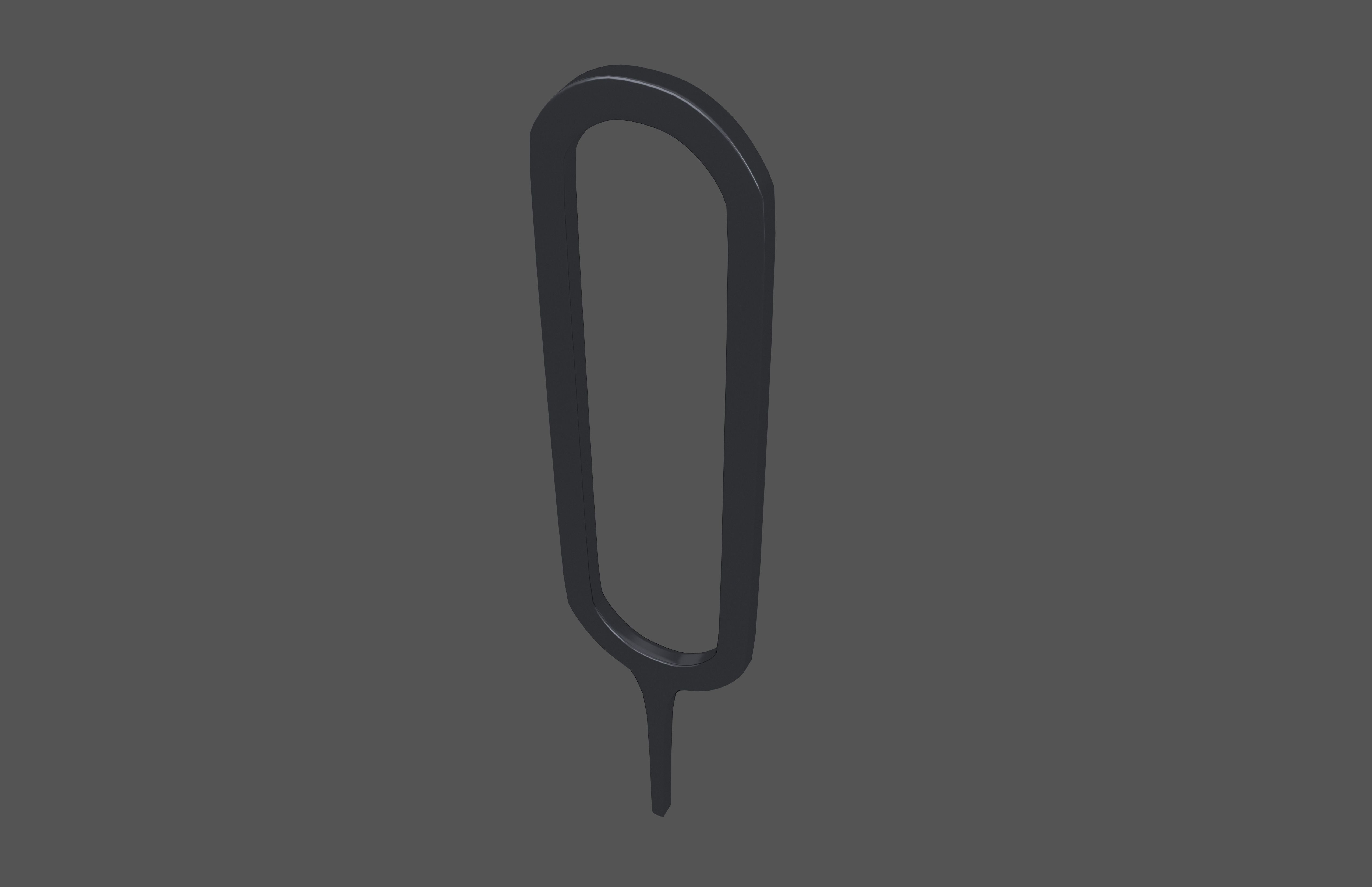 Sim Card Eject Pin v3 004 Low-poly 3D model_2
