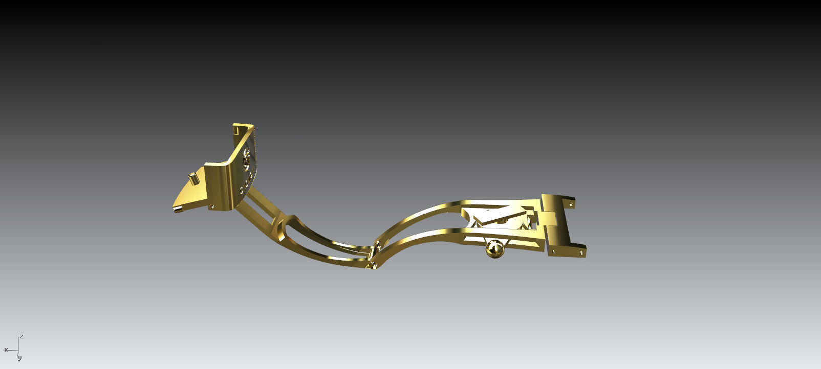 folding clasp 3D print model_4