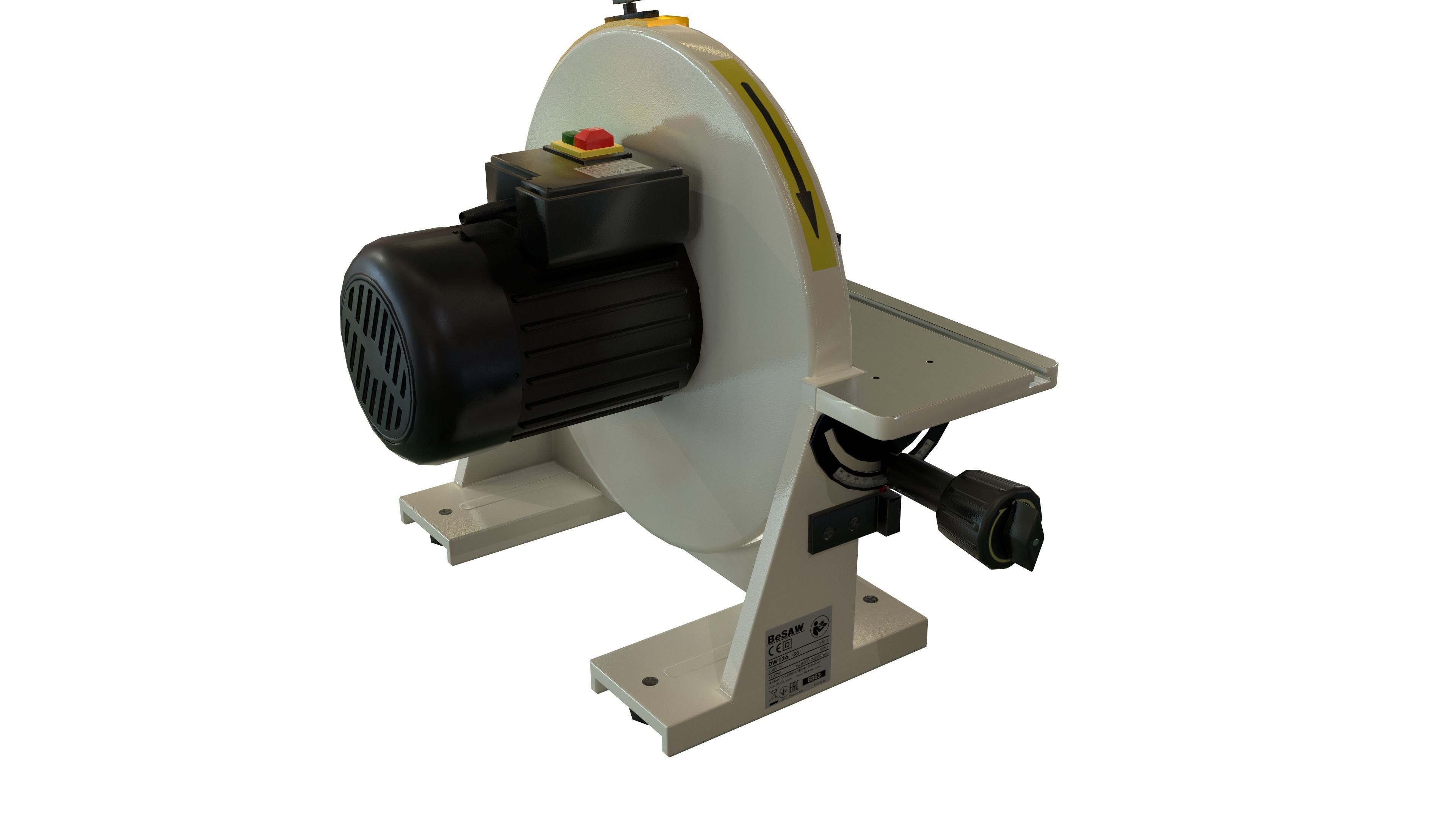 Disk sander Grind abrasive machine Clean Low-poly 3D model_14