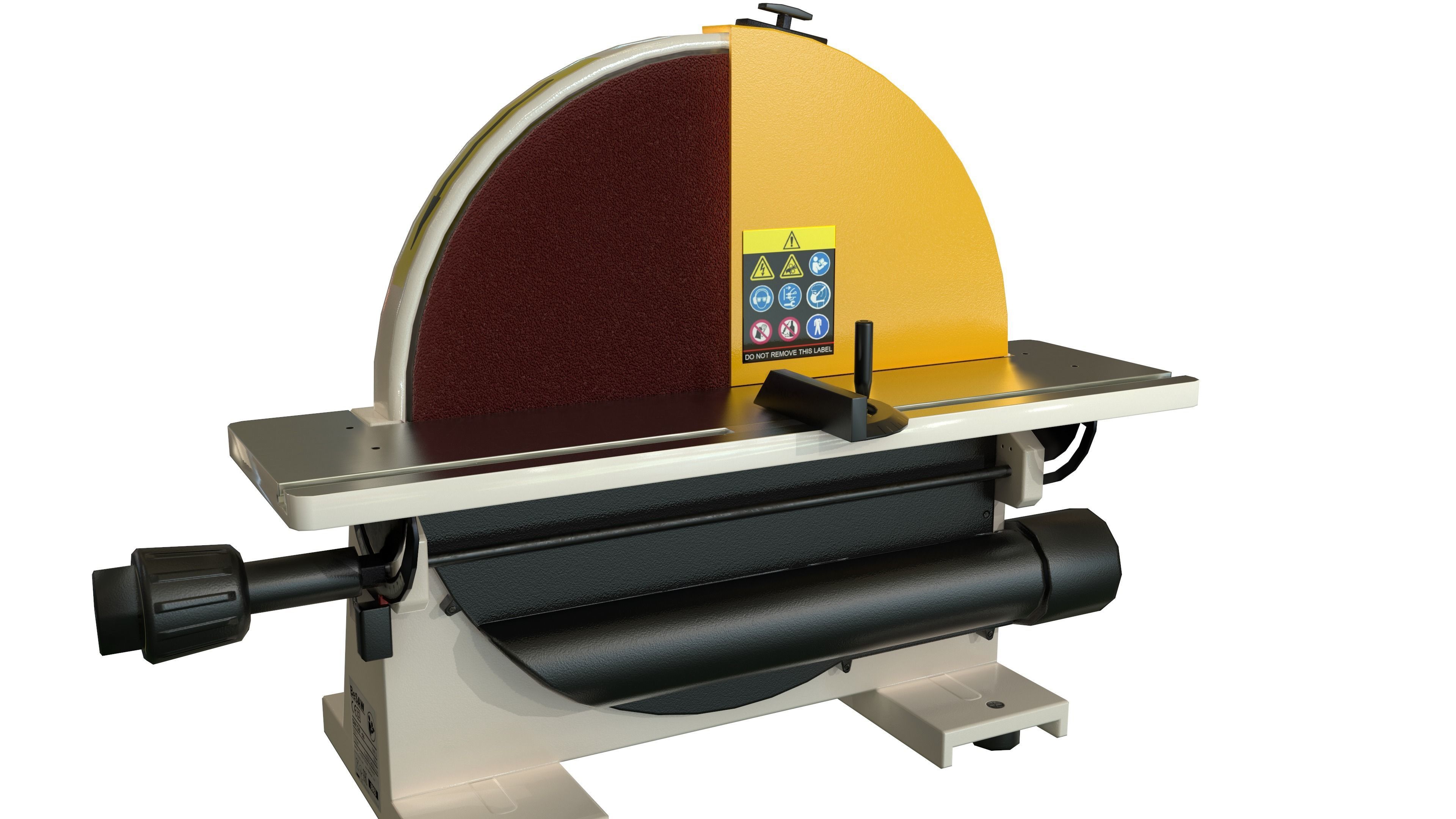 Disk sander Grind abrasive machine Clean Low-poly 3D model_4