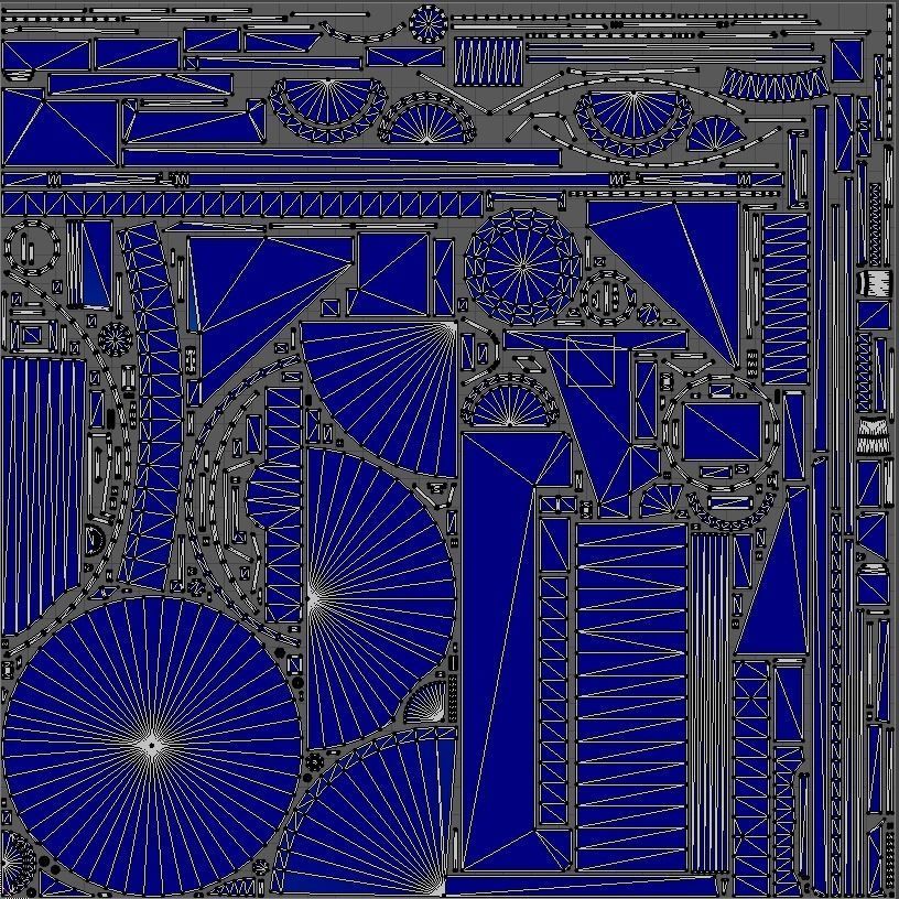 Disk sander Grind abrasive machine Clean Low-poly 3D model_17