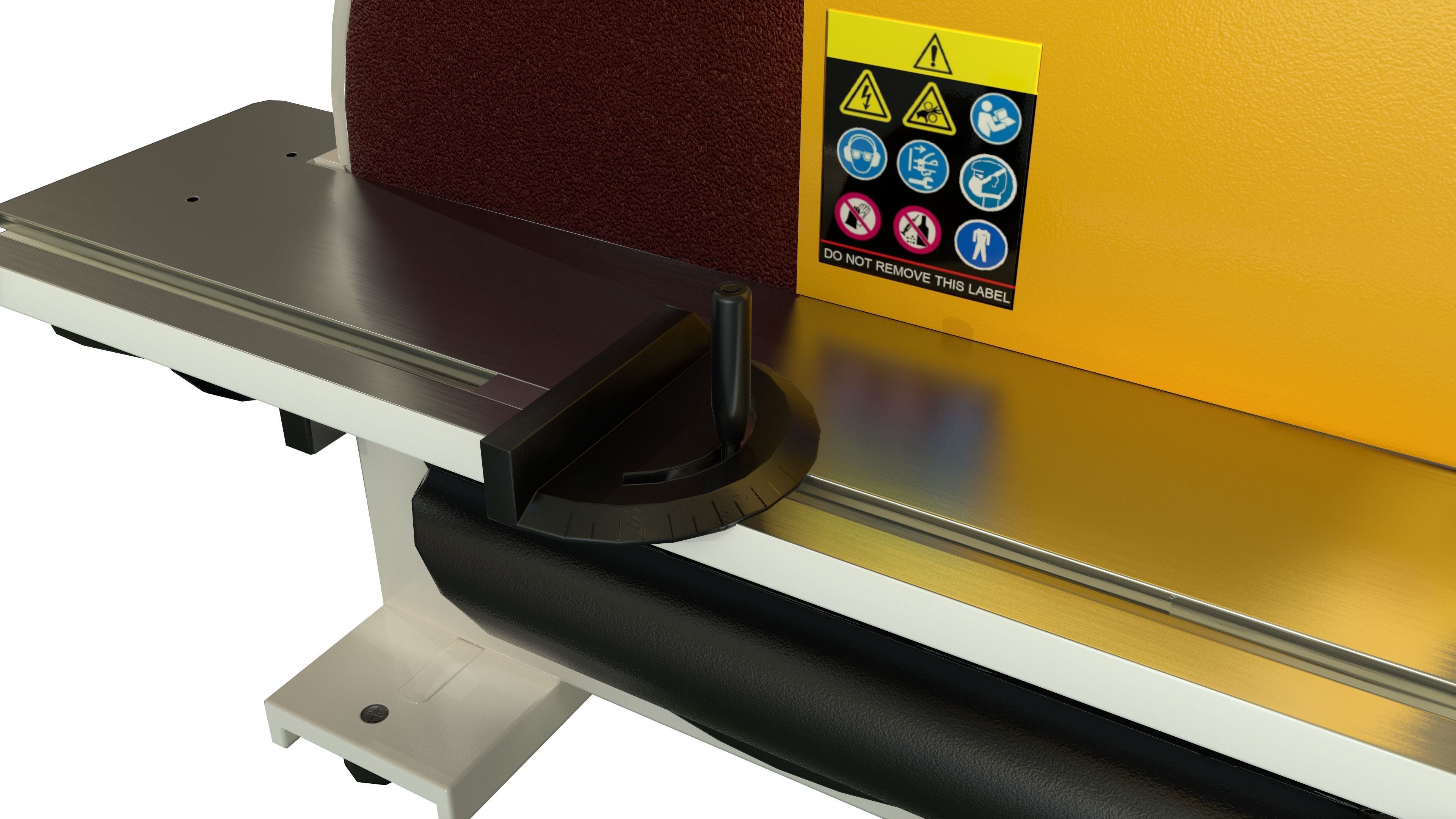 Disk sander Grind abrasive machine Clean Low-poly 3D model_6