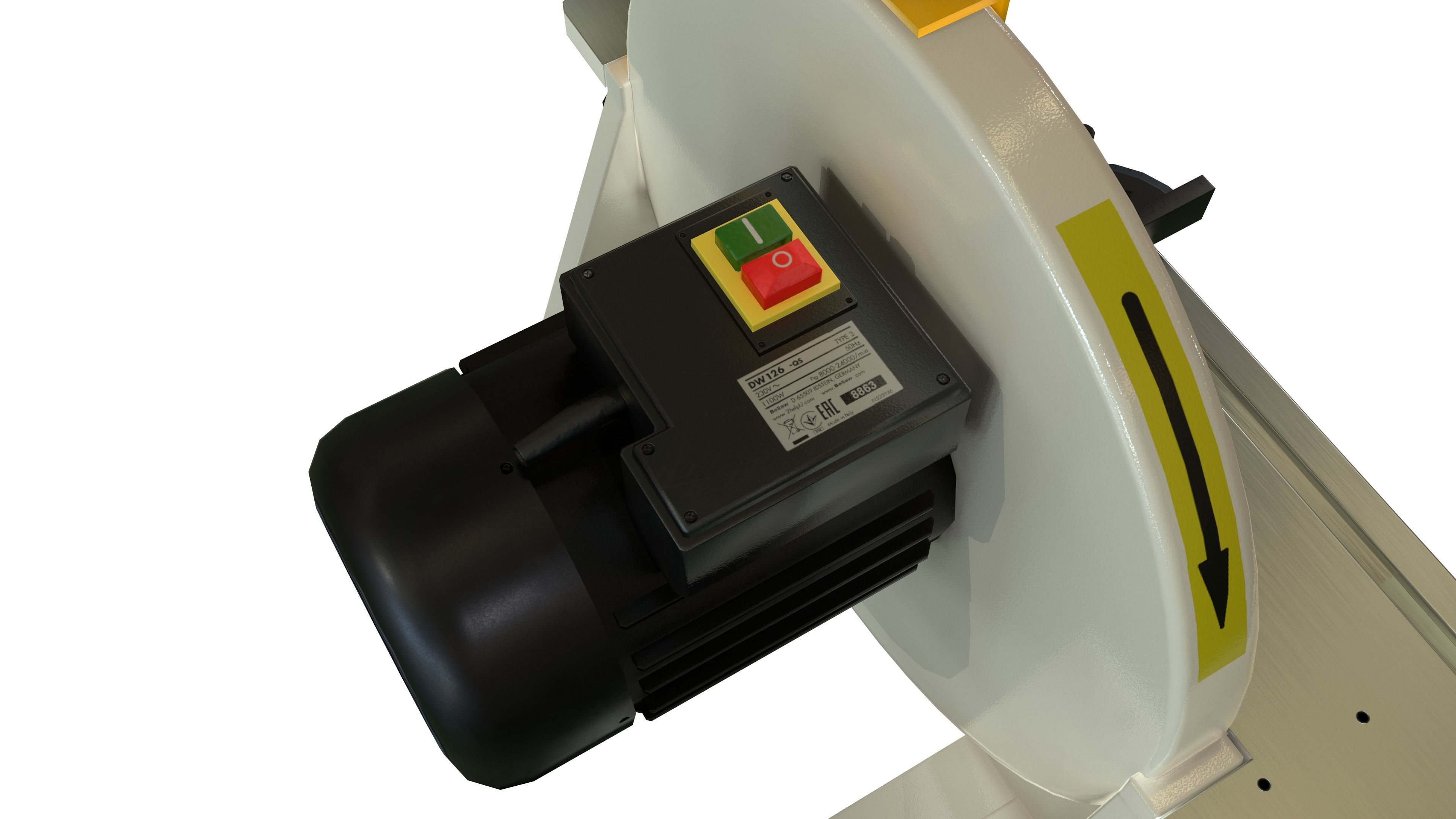 Disk sander Grind abrasive machine Clean Low-poly 3D model_13