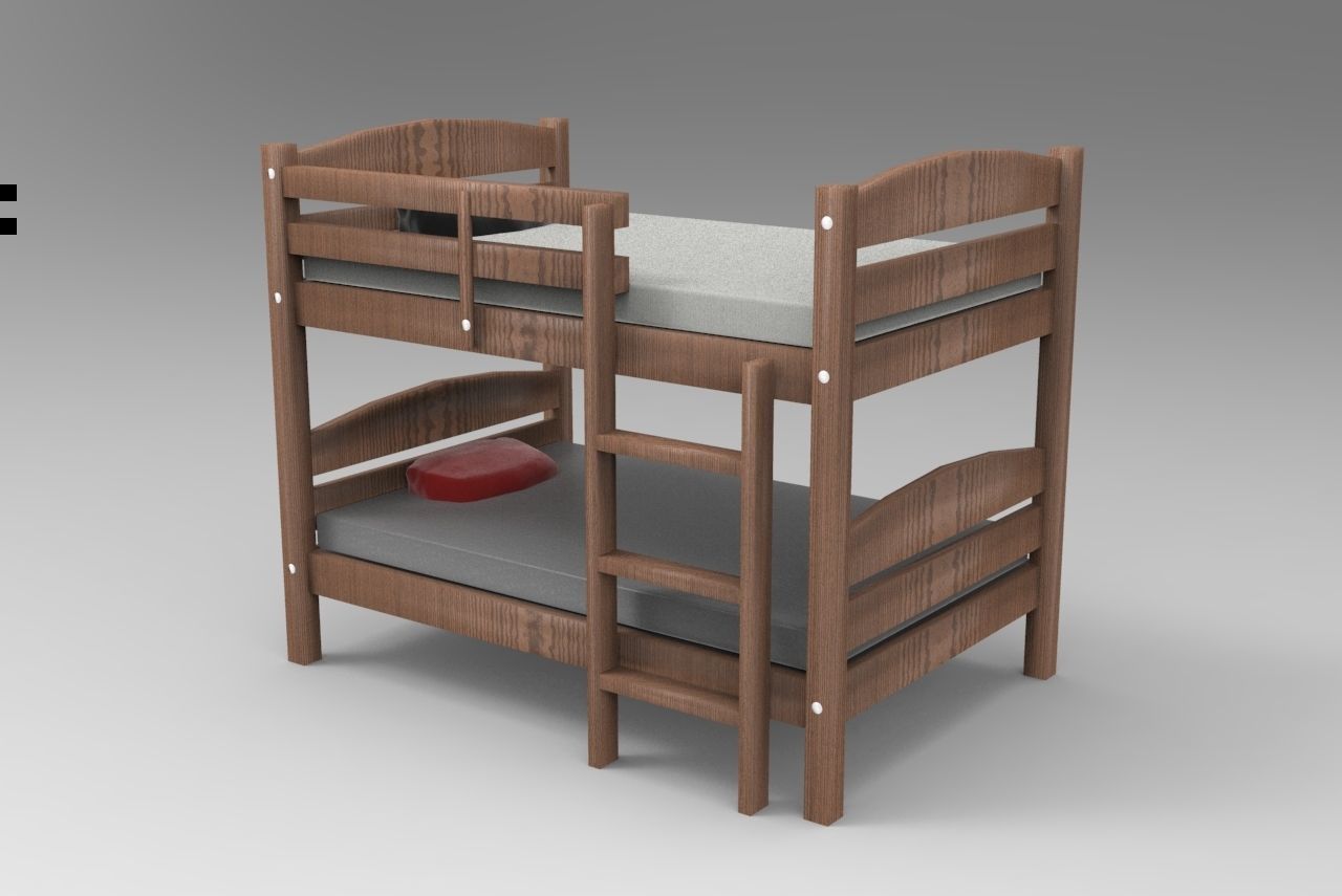 Bunk Bed 3D Model 3D model_6