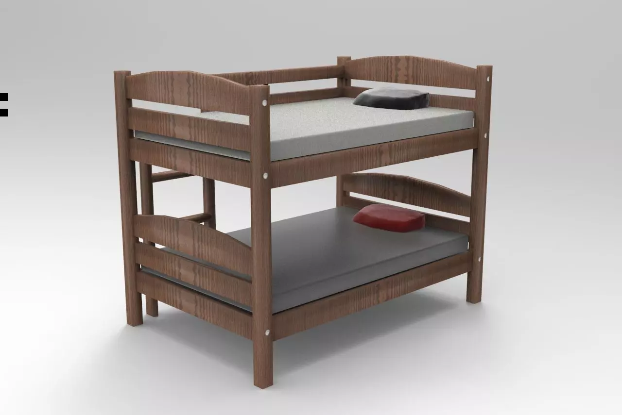 Bunk Bed 3D Model 3D model_0