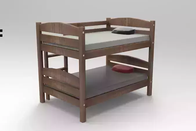 Bunk Bed 3D Model