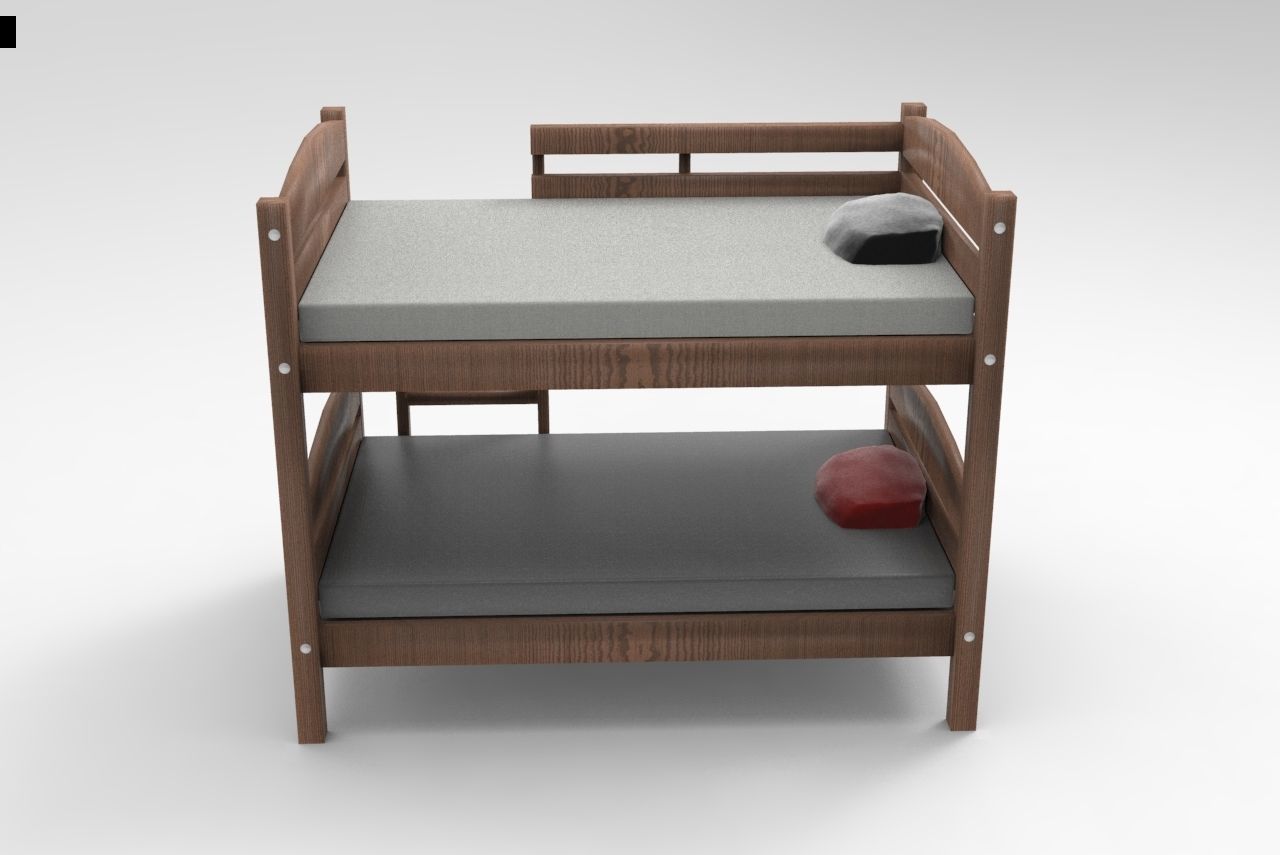 Bunk Bed 3D Model 3D model_1