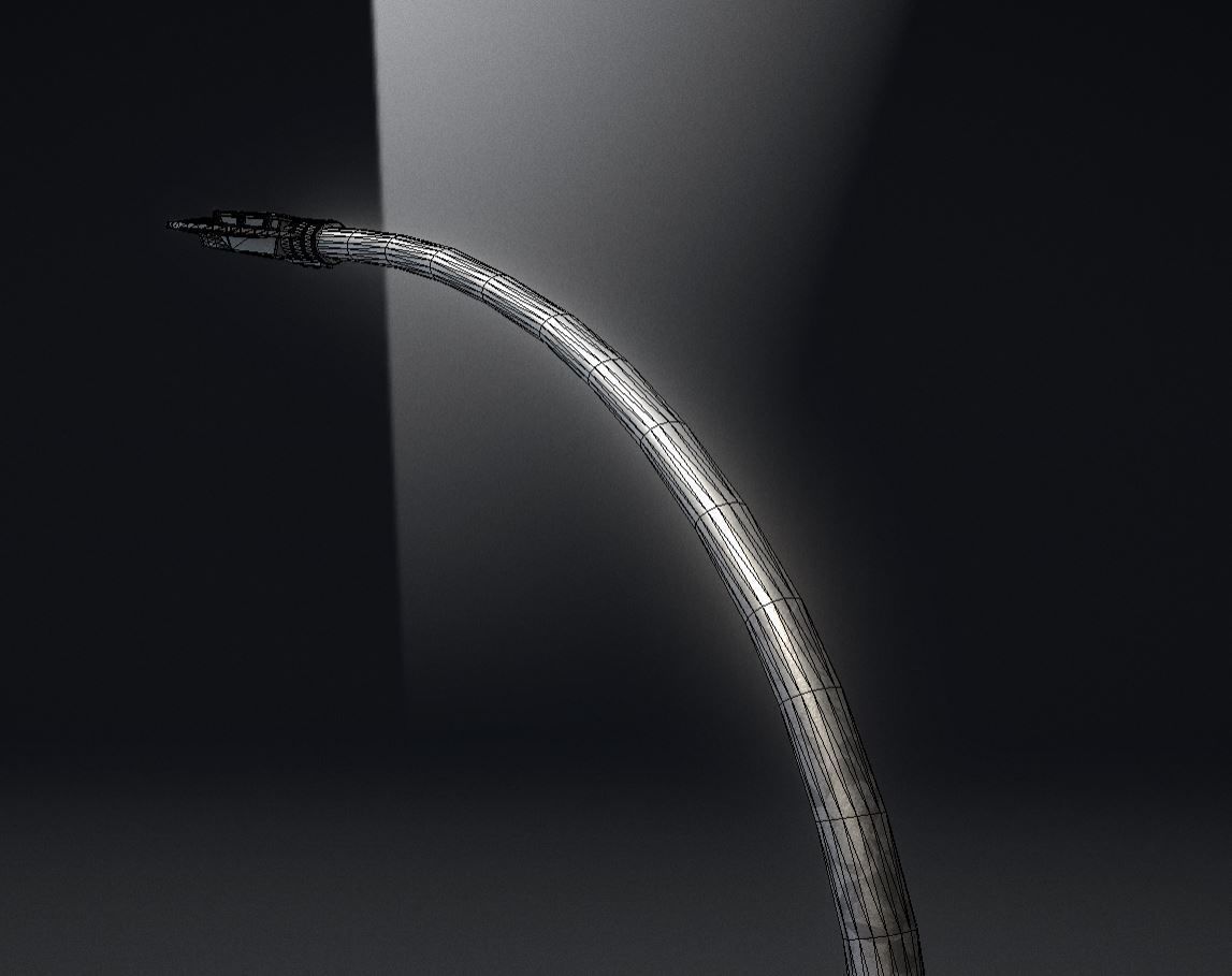 Sci-Fi Street Light 14 with pole 1 3D Model Collection_26