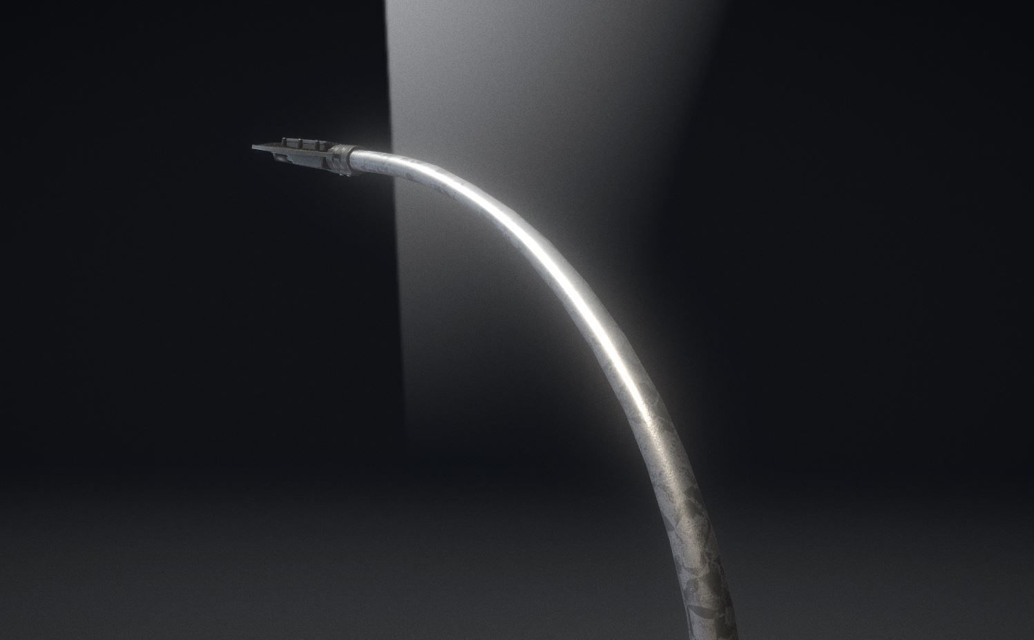 Sci-Fi Street Light 14 with pole 1 3D Model Collection_27