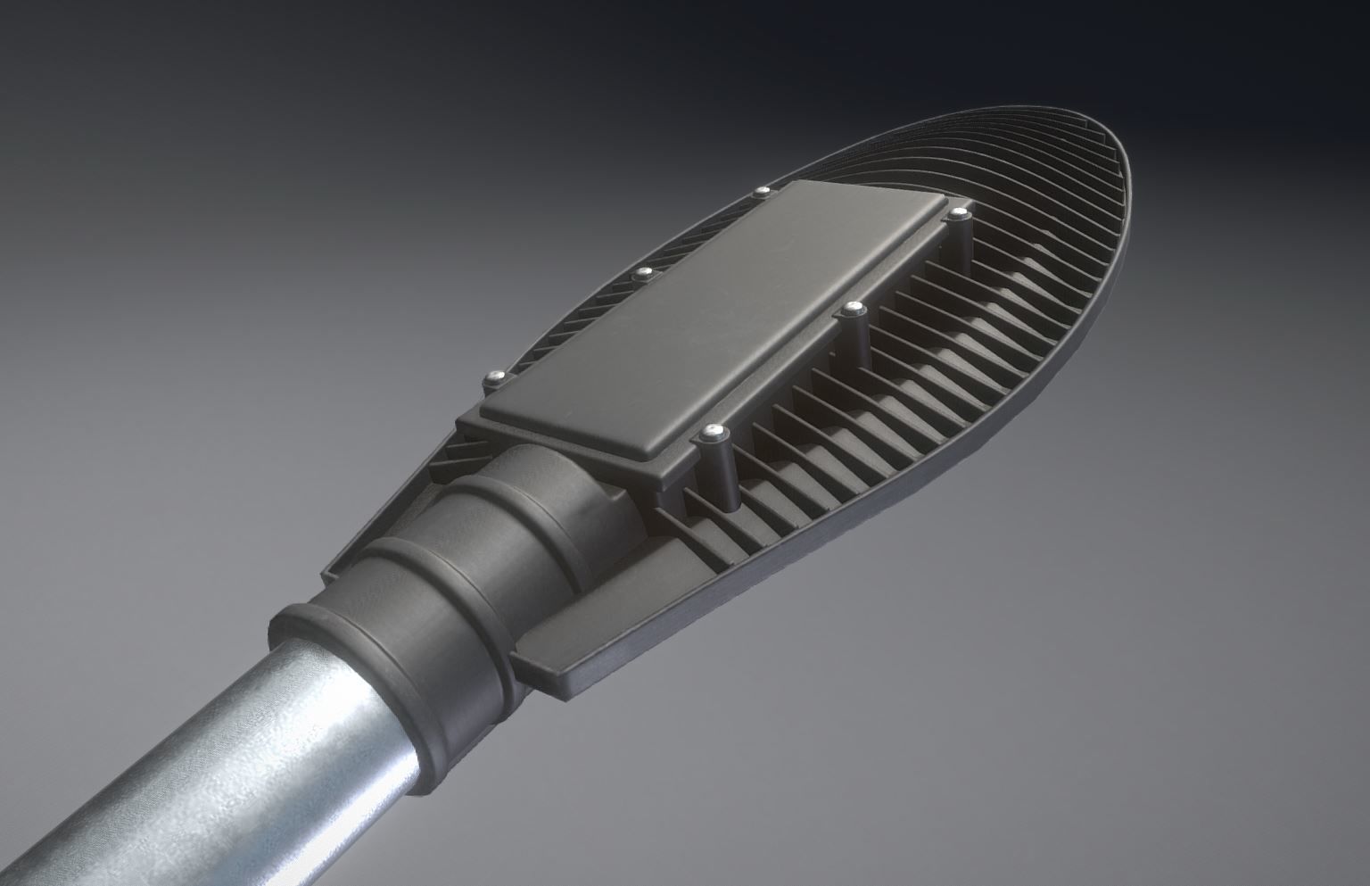 Sci-Fi Street Light 14 with pole 1 3D Model Collection_38