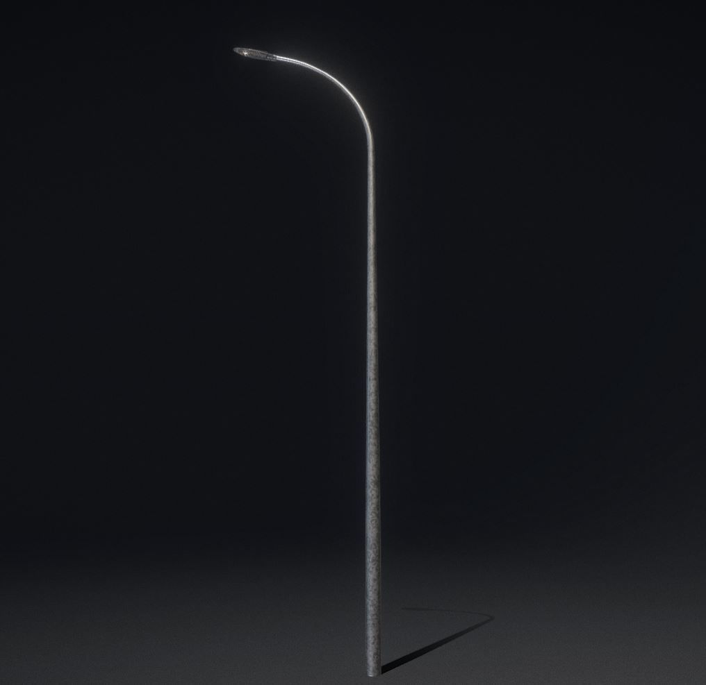 Sci-Fi Street Light 14 with pole 1 3D Model Collection_25