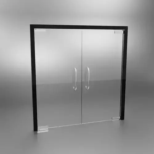 Glass Door With Round Handles