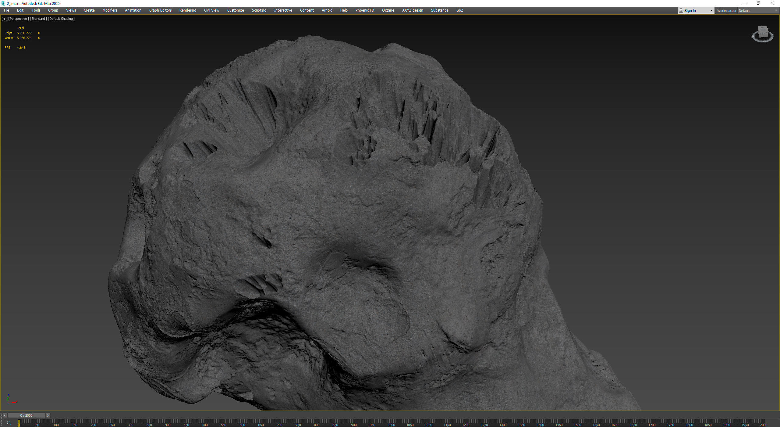 Detailed asteroids high-poly set  3D model_19