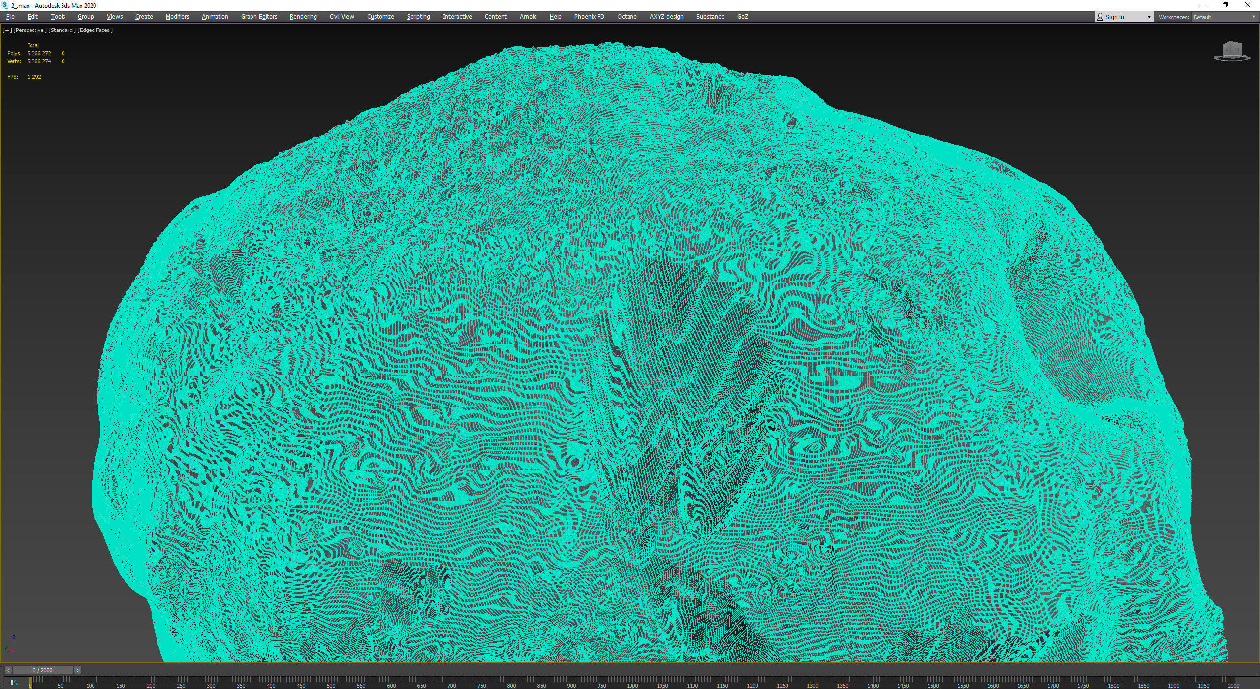 Detailed asteroids high-poly set  3D model_20