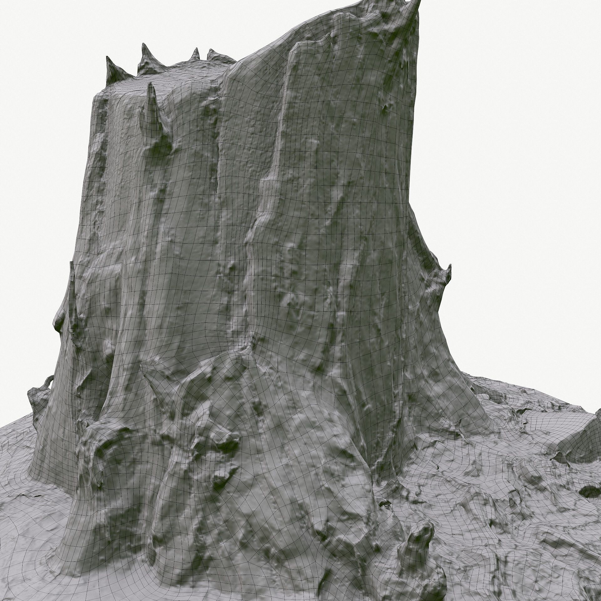 3D Scan BPR Tree Stump Collection model Low-poly 3D model_126