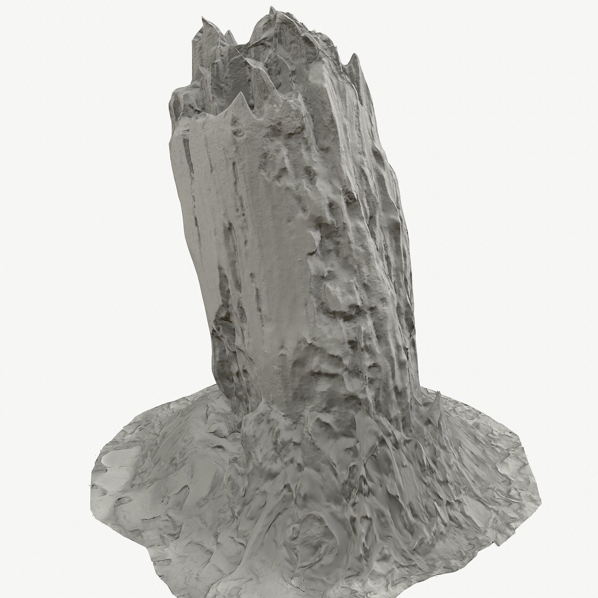 3D Scan BPR Tree Stump Collection model Low-poly 3D model_102