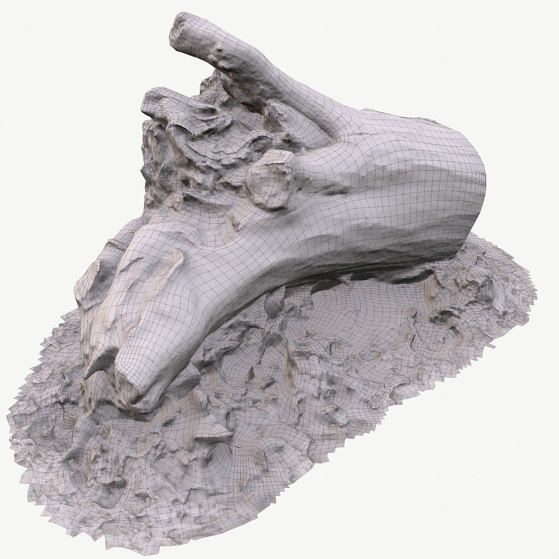 3D Scan BPR Tree Stump Collection model Low-poly 3D model_143