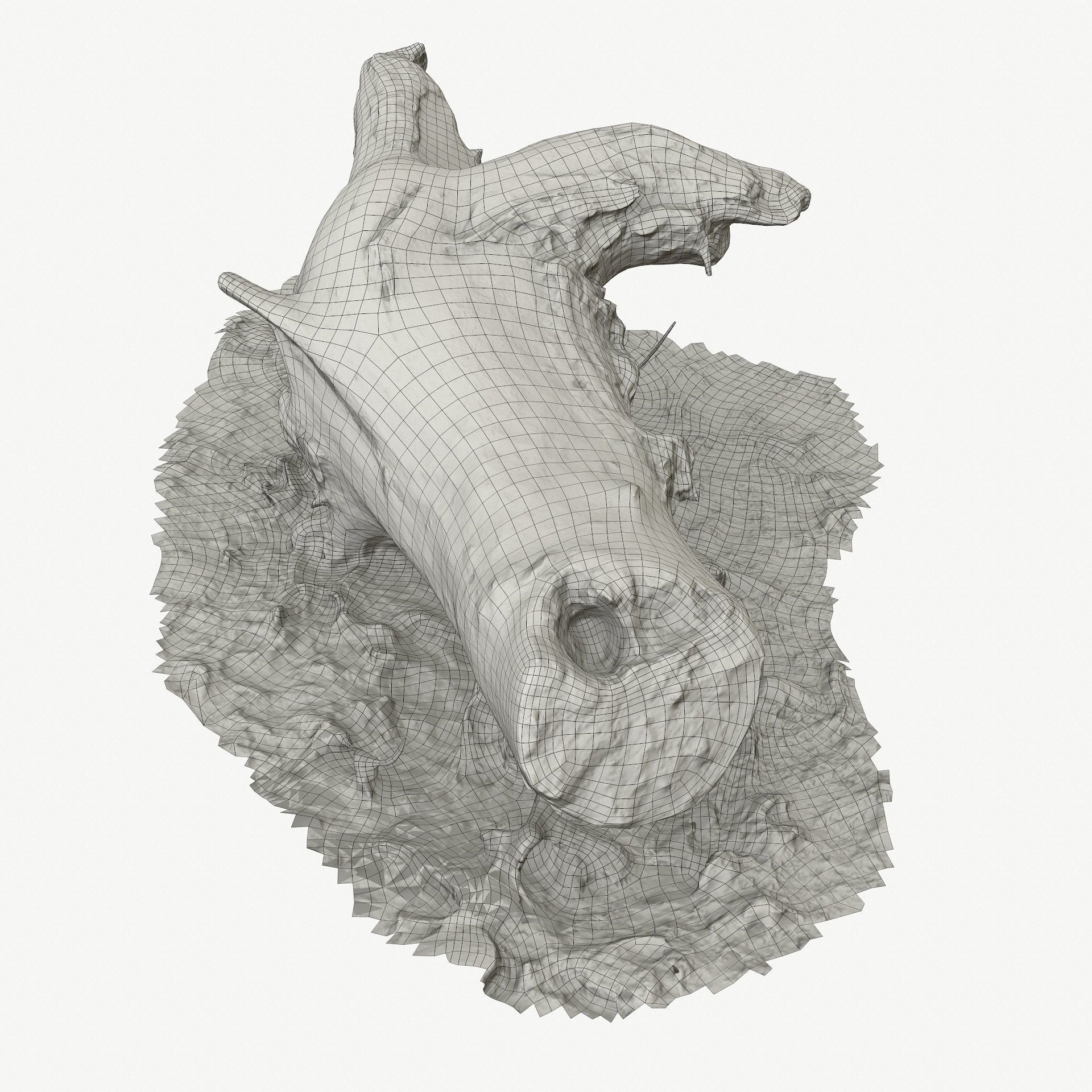 3D Scan BPR Tree Stump Collection model Low-poly 3D model_124