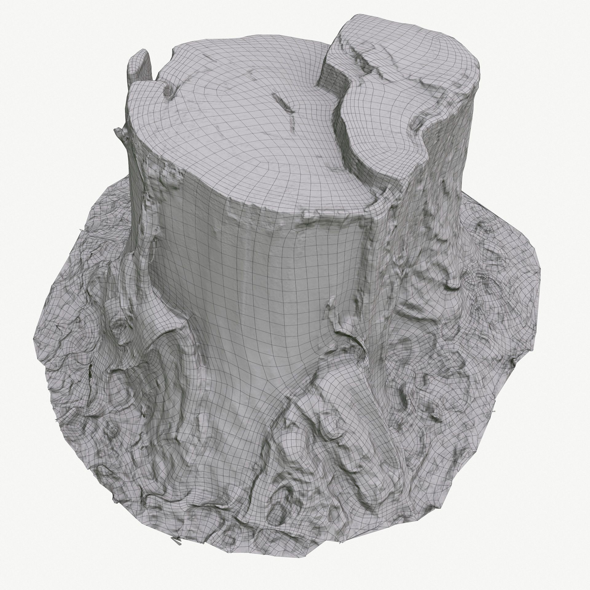 3D Scan BPR Tree Stump Collection model Low-poly 3D model_145