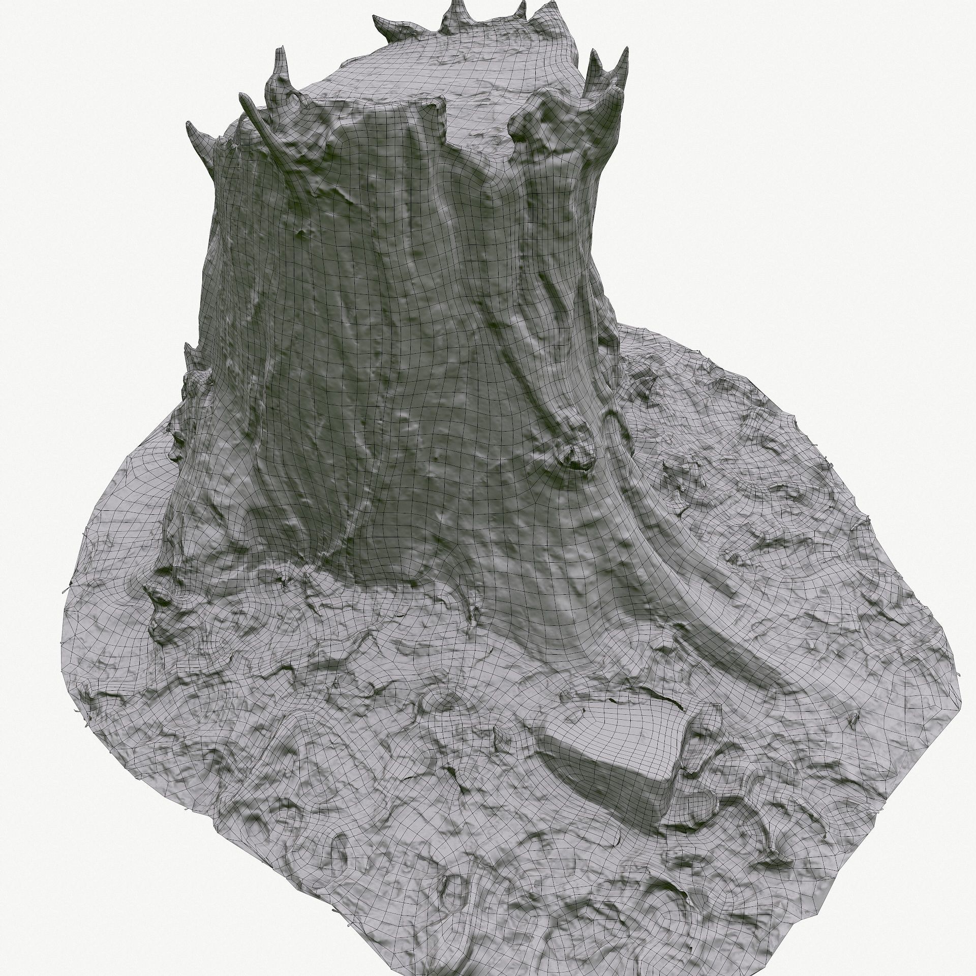 3D Scan BPR Tree Stump Collection model Low-poly 3D model_115