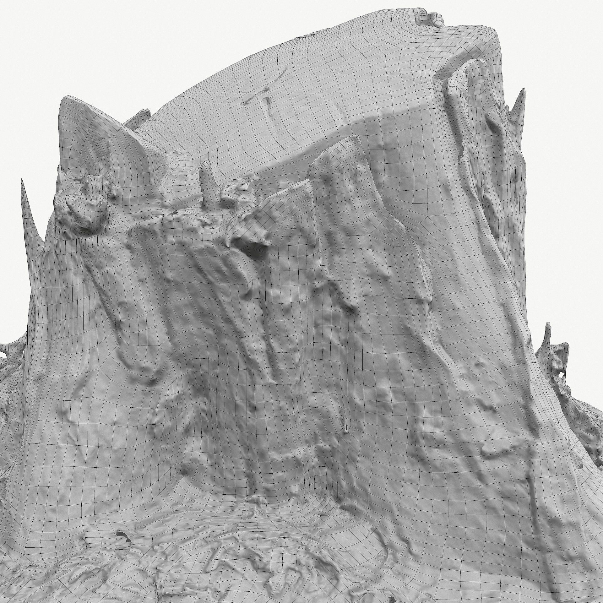 3D Scan BPR Tree Stump Collection model Low-poly 3D model_123