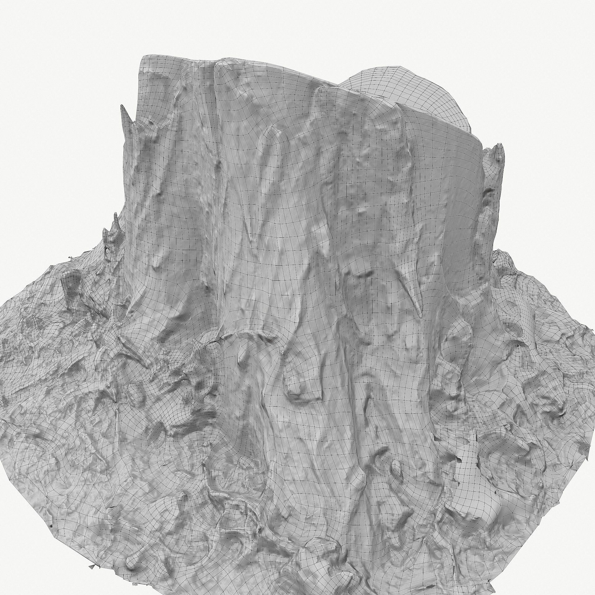 3D Scan BPR Tree Stump Collection model Low-poly 3D model_100