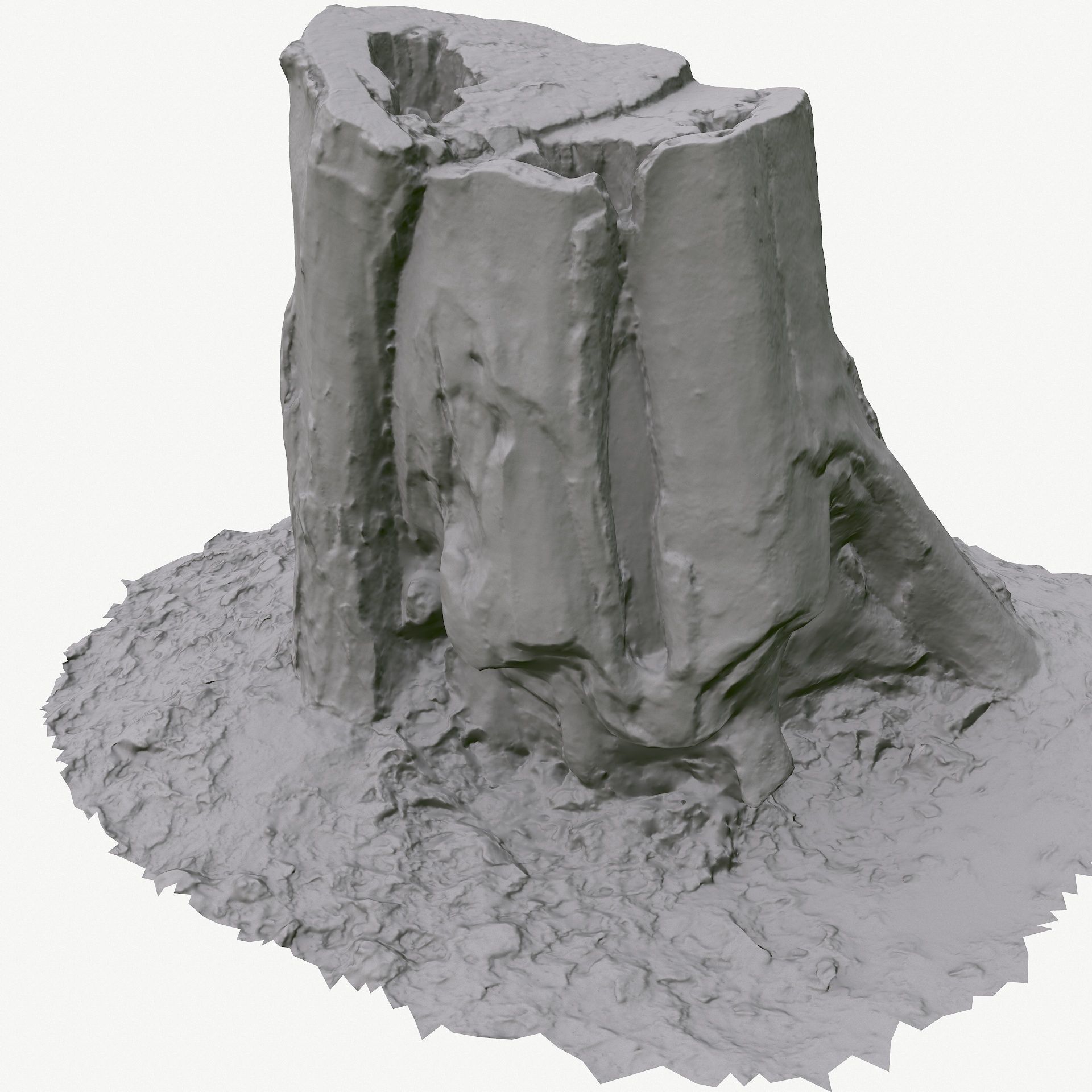 3D Scan BPR Tree Stump Collection model Low-poly 3D model_84