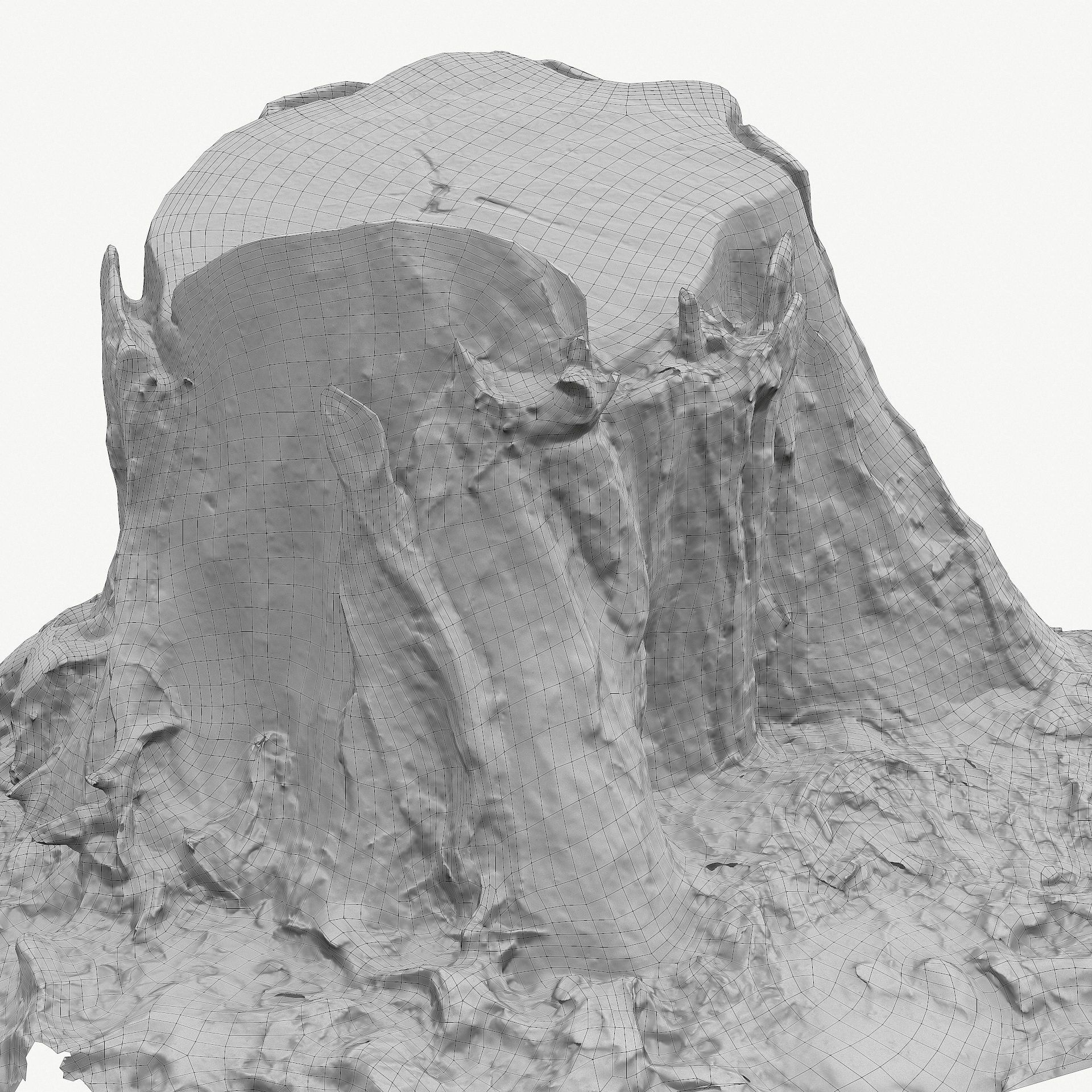 3D Scan BPR Tree Stump Collection model Low-poly 3D model_118