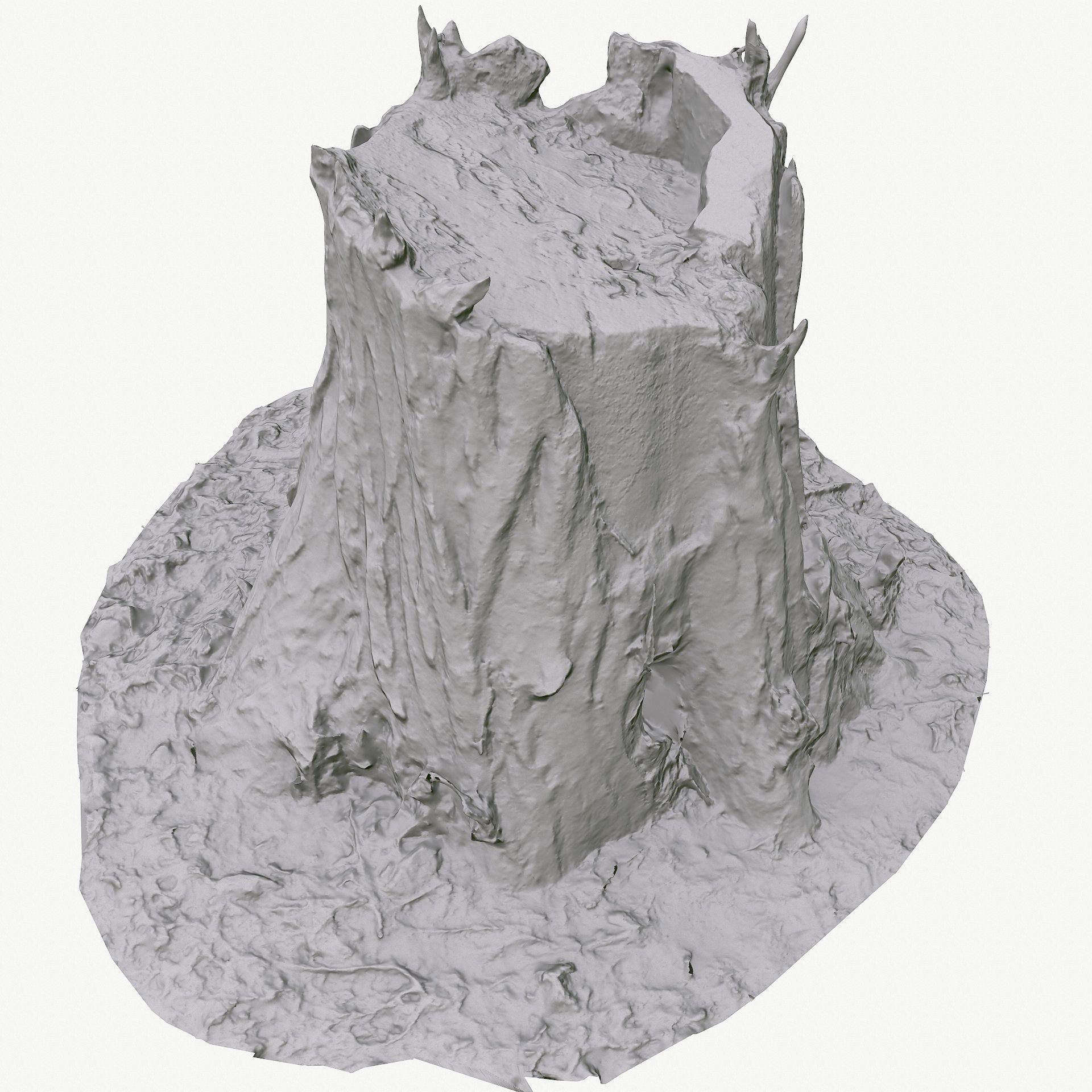 3D Scan BPR Tree Stump Collection model Low-poly 3D model_91