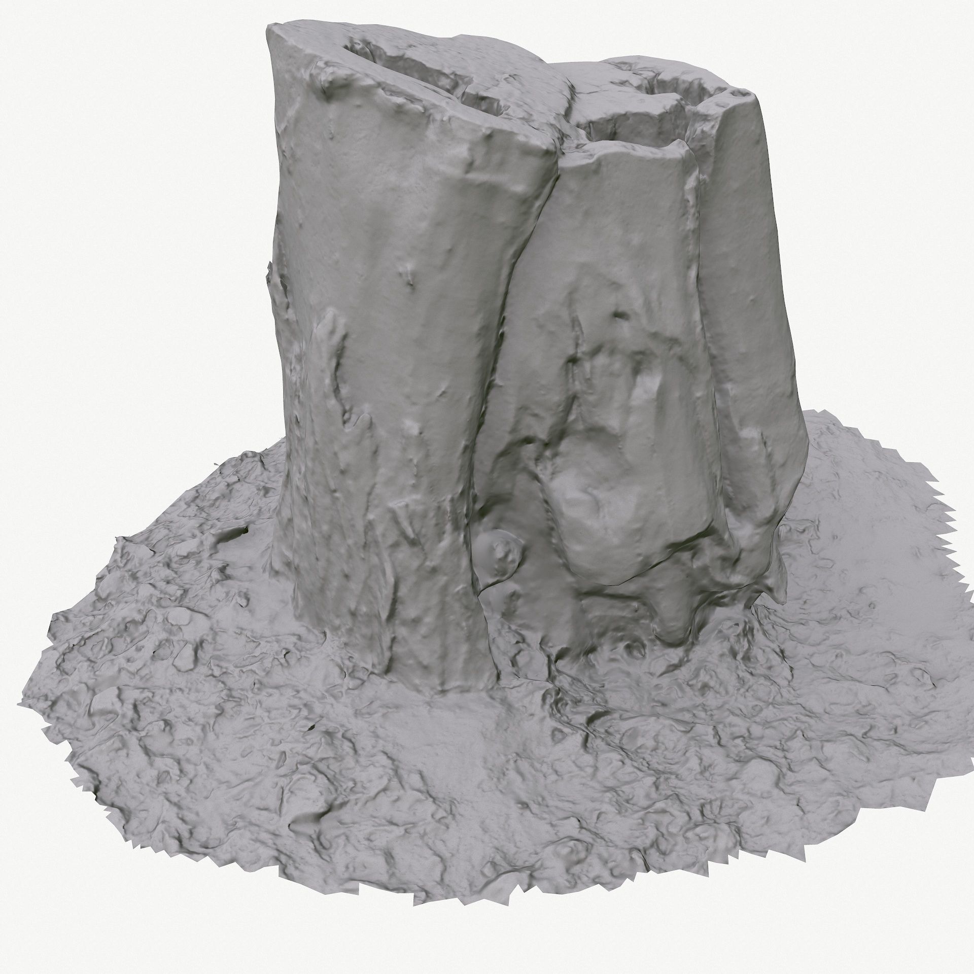 3D Scan BPR Tree Stump Collection model Low-poly 3D model_77