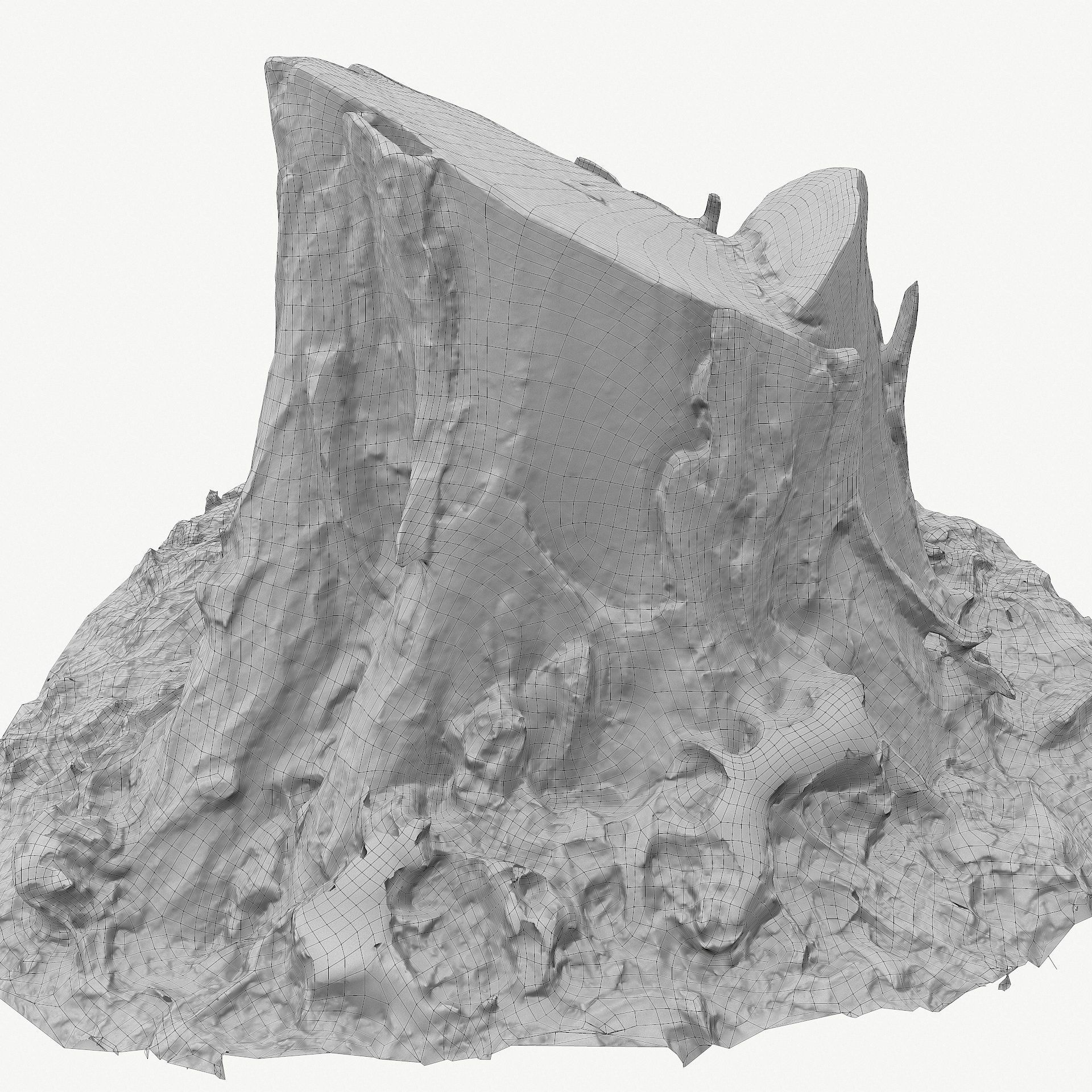 3D Scan BPR Tree Stump Collection model Low-poly 3D model_107