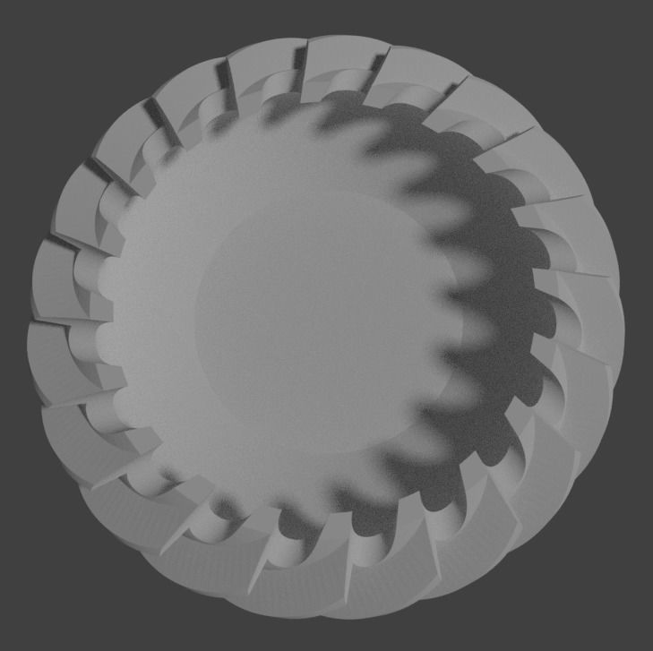 Vortex ashtray 3D print model_3
