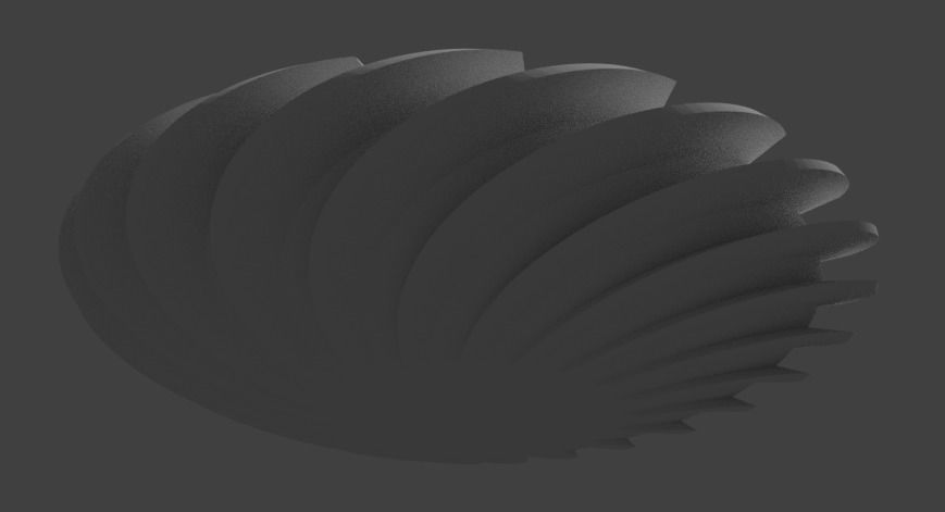 Vortex ashtray 3D print model_1