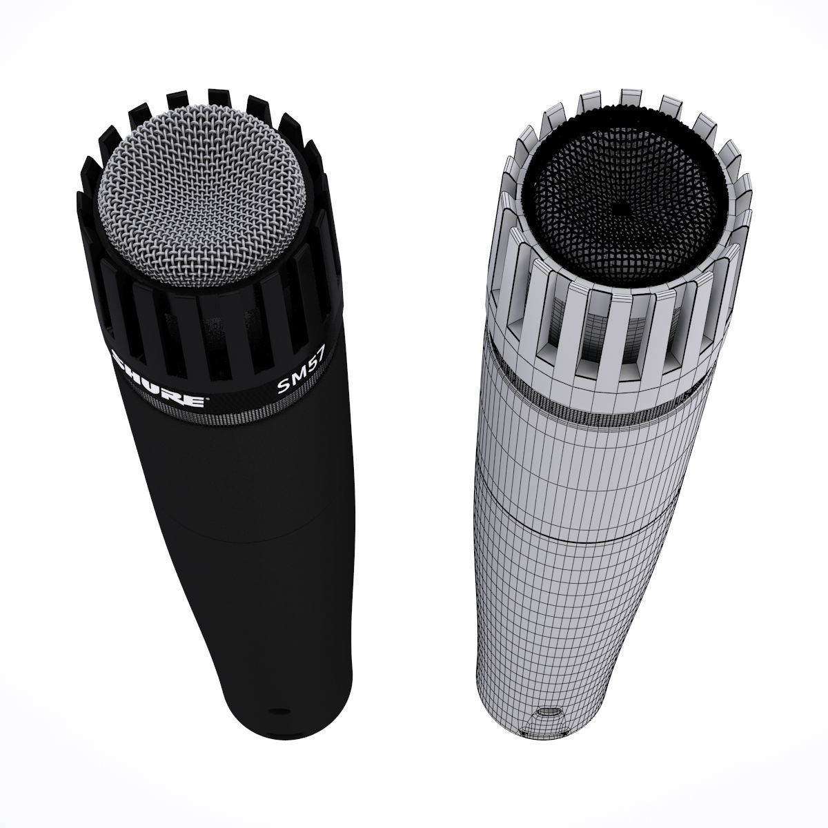 Shure SM57 Microphone 3D model_3