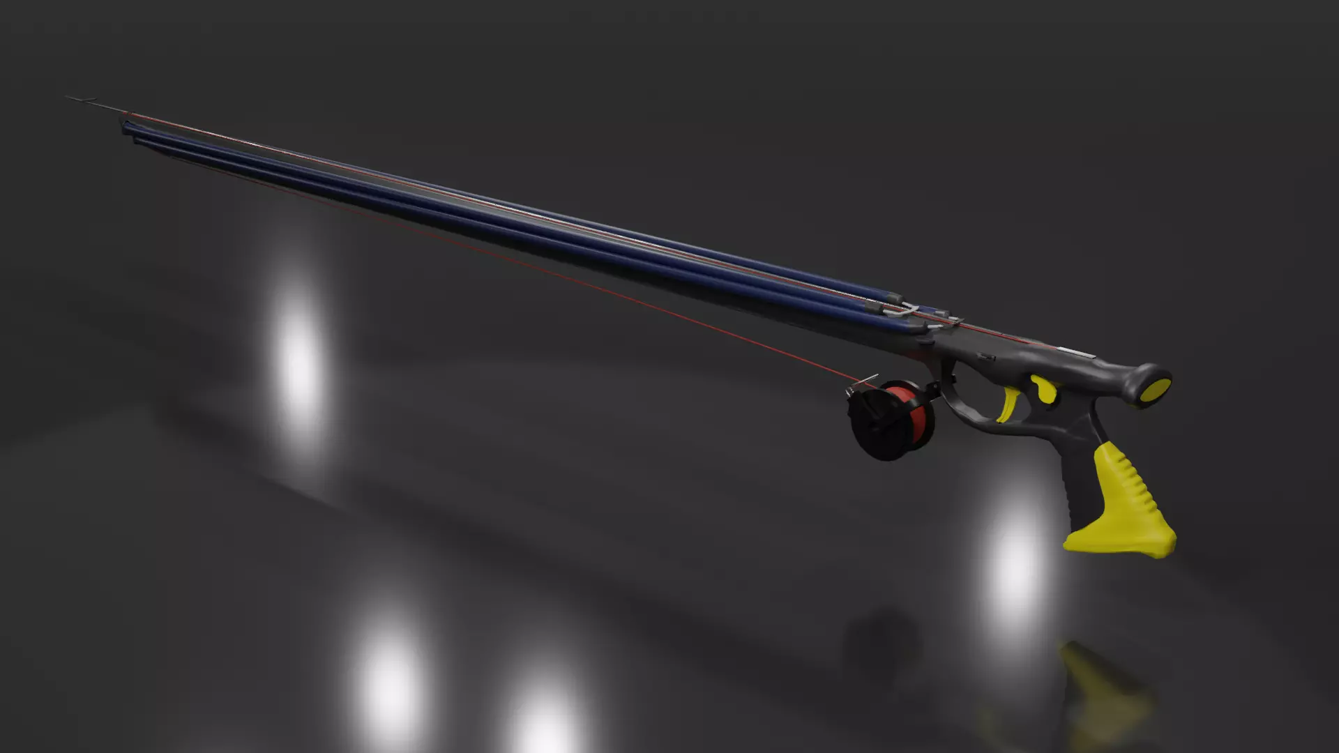 Pro Speargun Low-poly 3D model