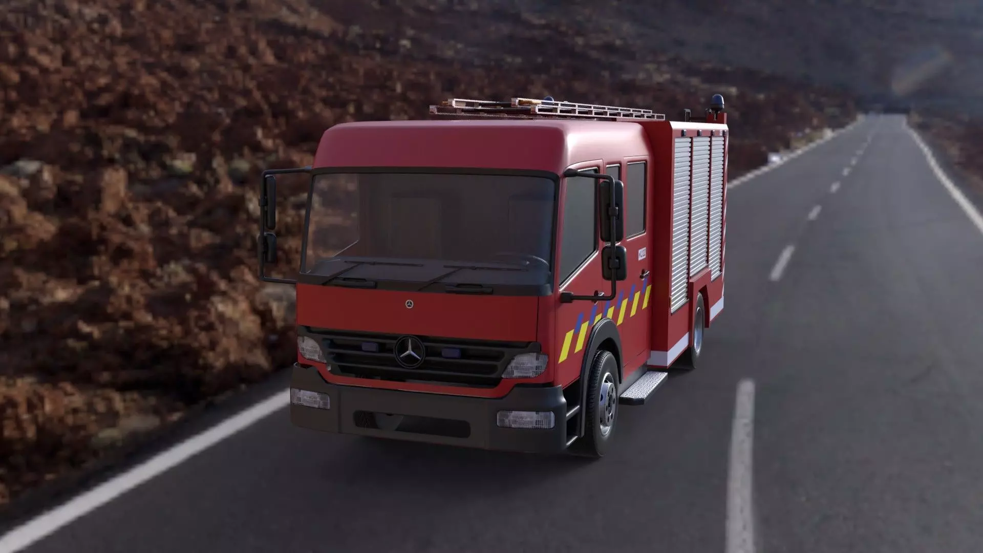 fire truck Free 3D model