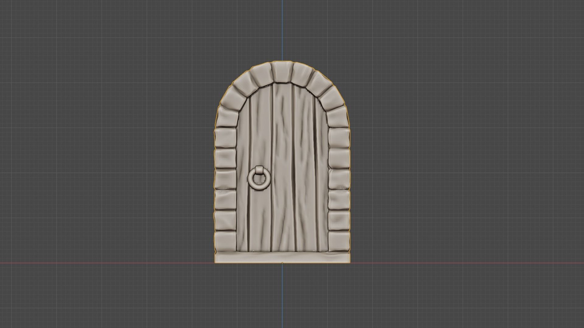 Arched Doorway 3D print model_2