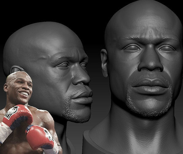 Floyd Mayweather Likeness Miniature for 3d Printing 3D print model