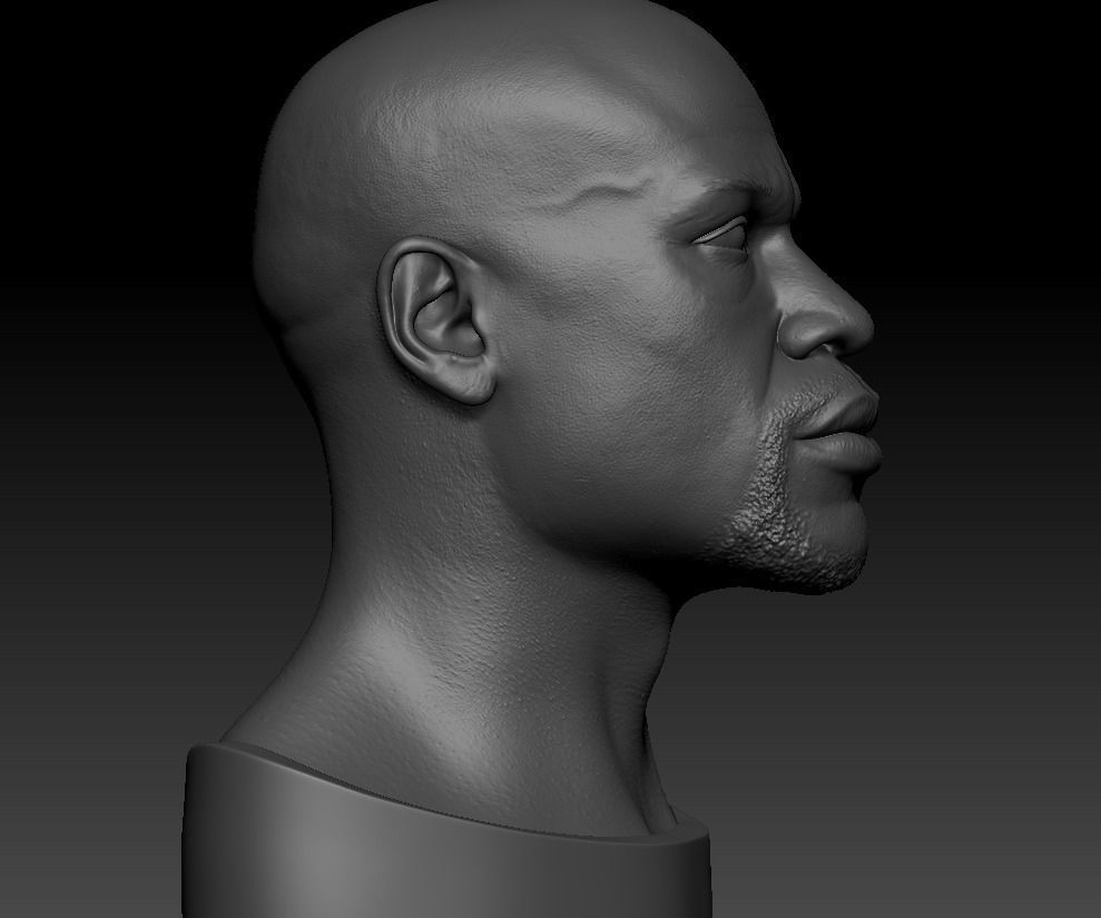 Floyd Mayweather Likeness Miniature for 3d Printing 3D print model_3